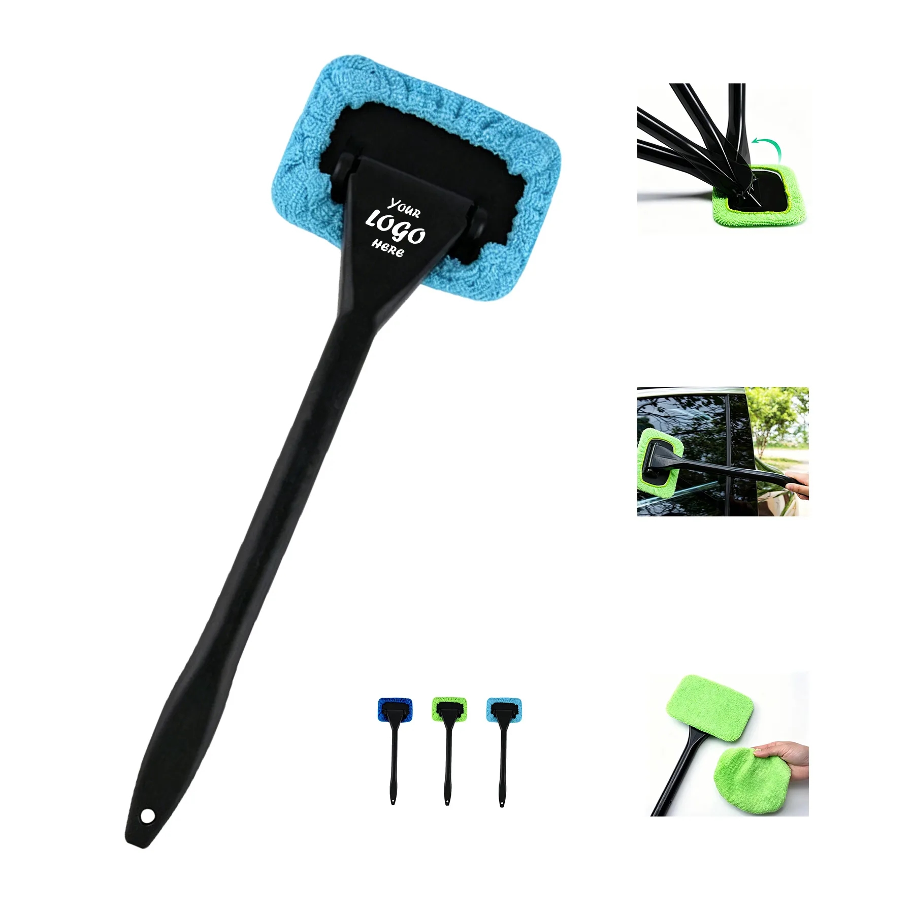 Microfiber Car Windshield Cleaner With Extendable Handle - Image 3