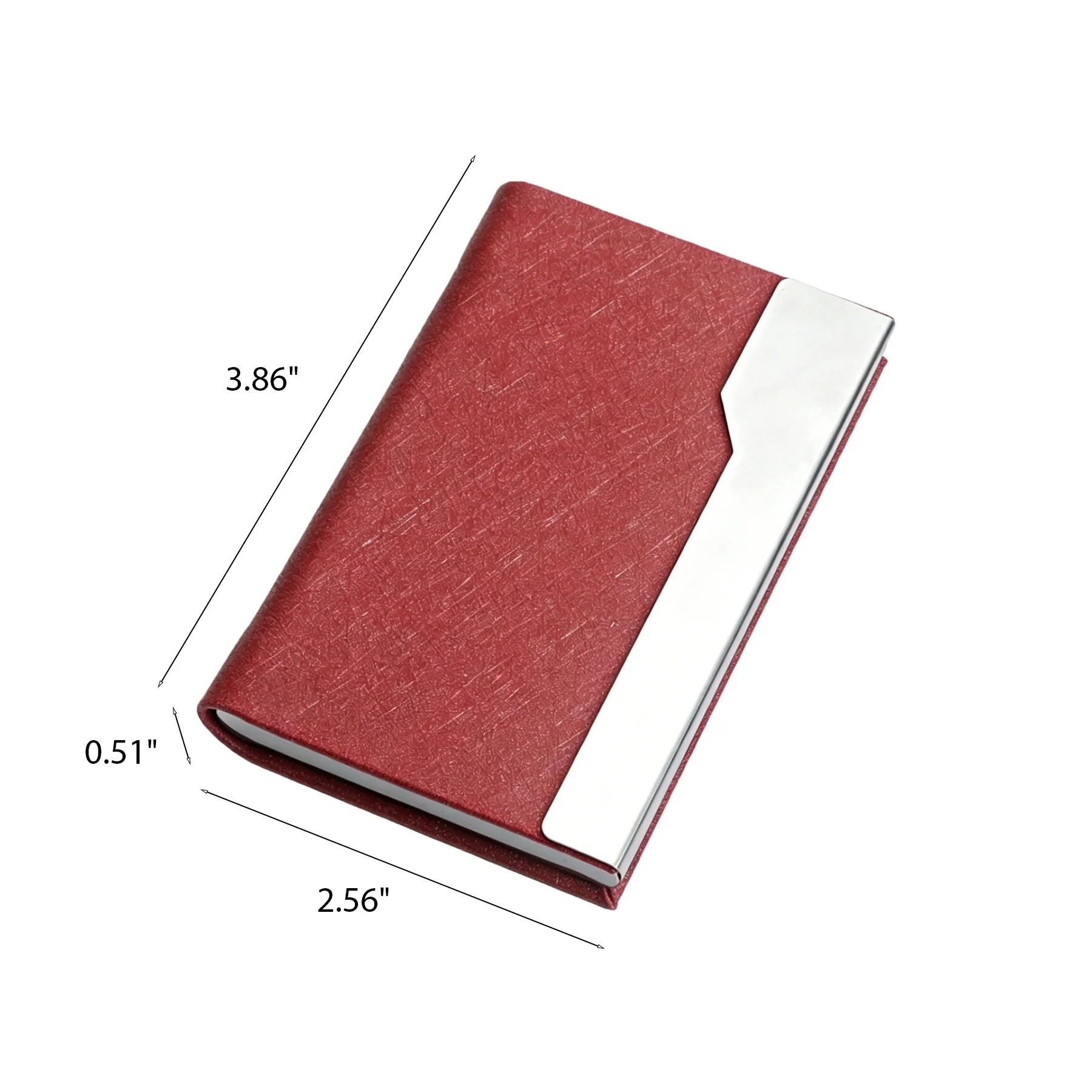 Magnetic PU Leather Business Card Case For Meetings - Image 2