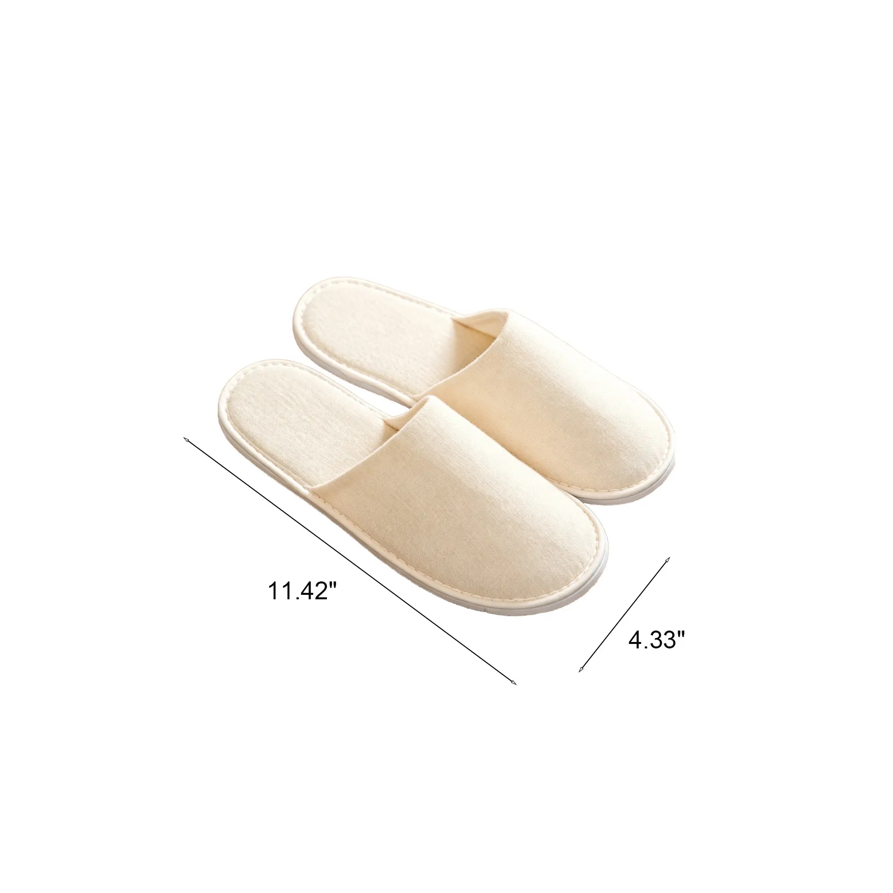 Disposable Cotton Hotel Slippers For Guest Room Comfort - Image 2