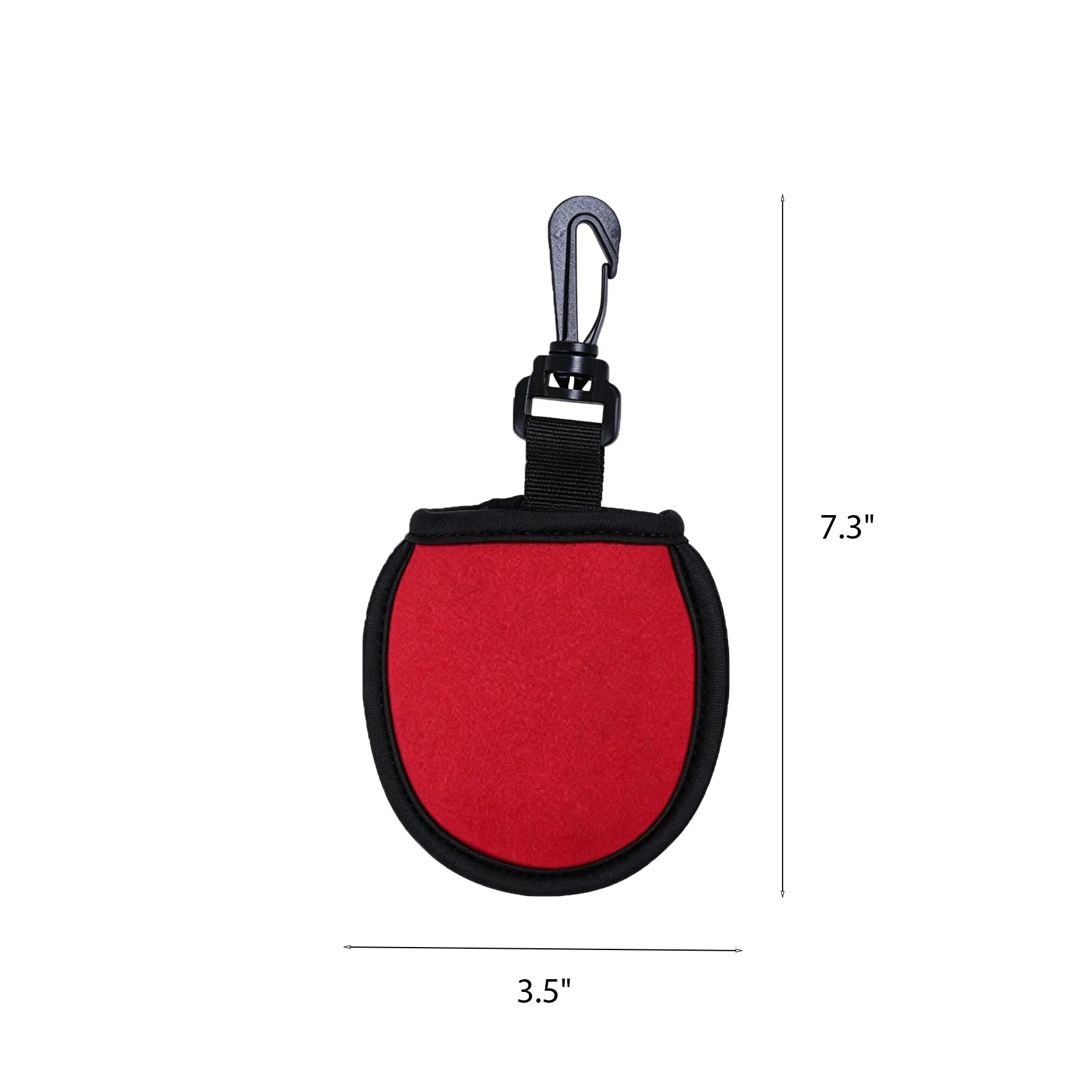 Neoprene Golf Ball Cleaning Pouch With Plastic Clip - Image 2