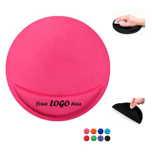 Round Ergonomic EVA Mouse Pad With Wrist Rest Cushion