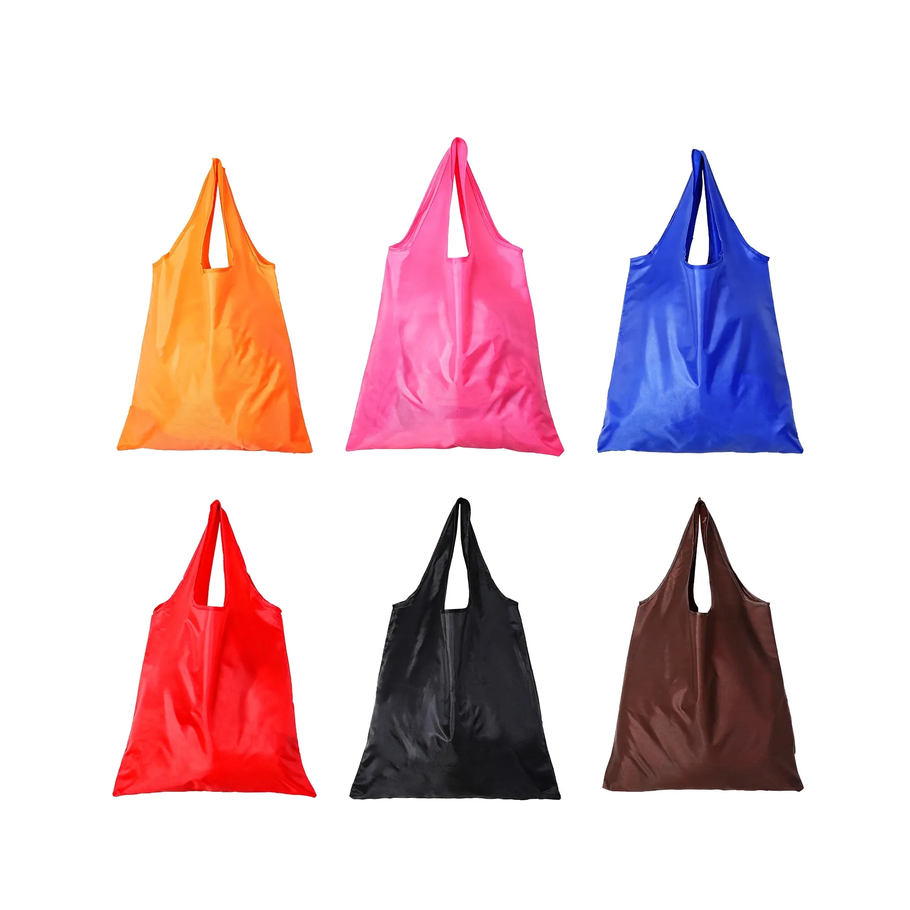 Foldable Oxford Grocery Tote Bag With Pocket Pouch - Image 3
