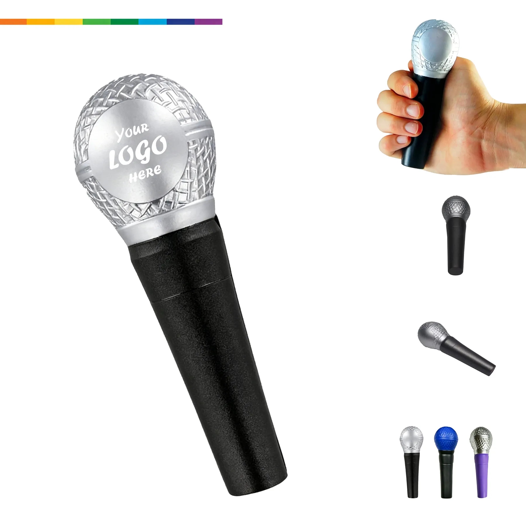 Microphone Shaped PU Foam Stress Reliever For Music