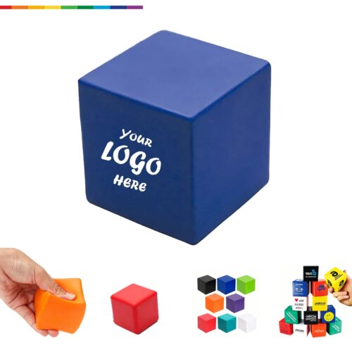 Classic PU Foam Cube Stress Reliever For Logo Printing