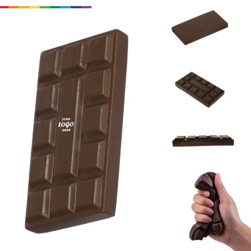 Chocolate Bar PU Foam Stress Reliever For Food Brands