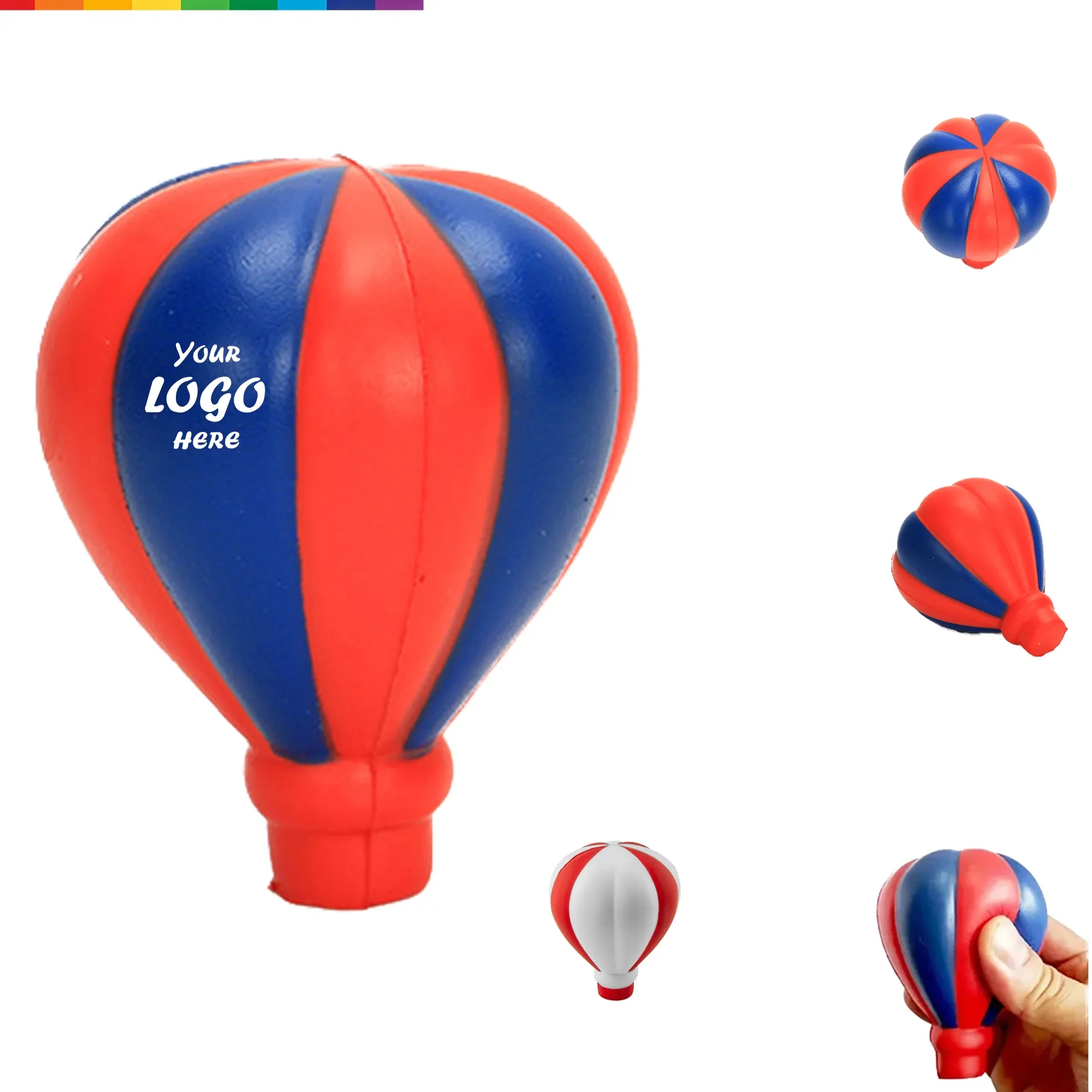 Hot Air Balloon PU Foam Stress Reliever For Travel