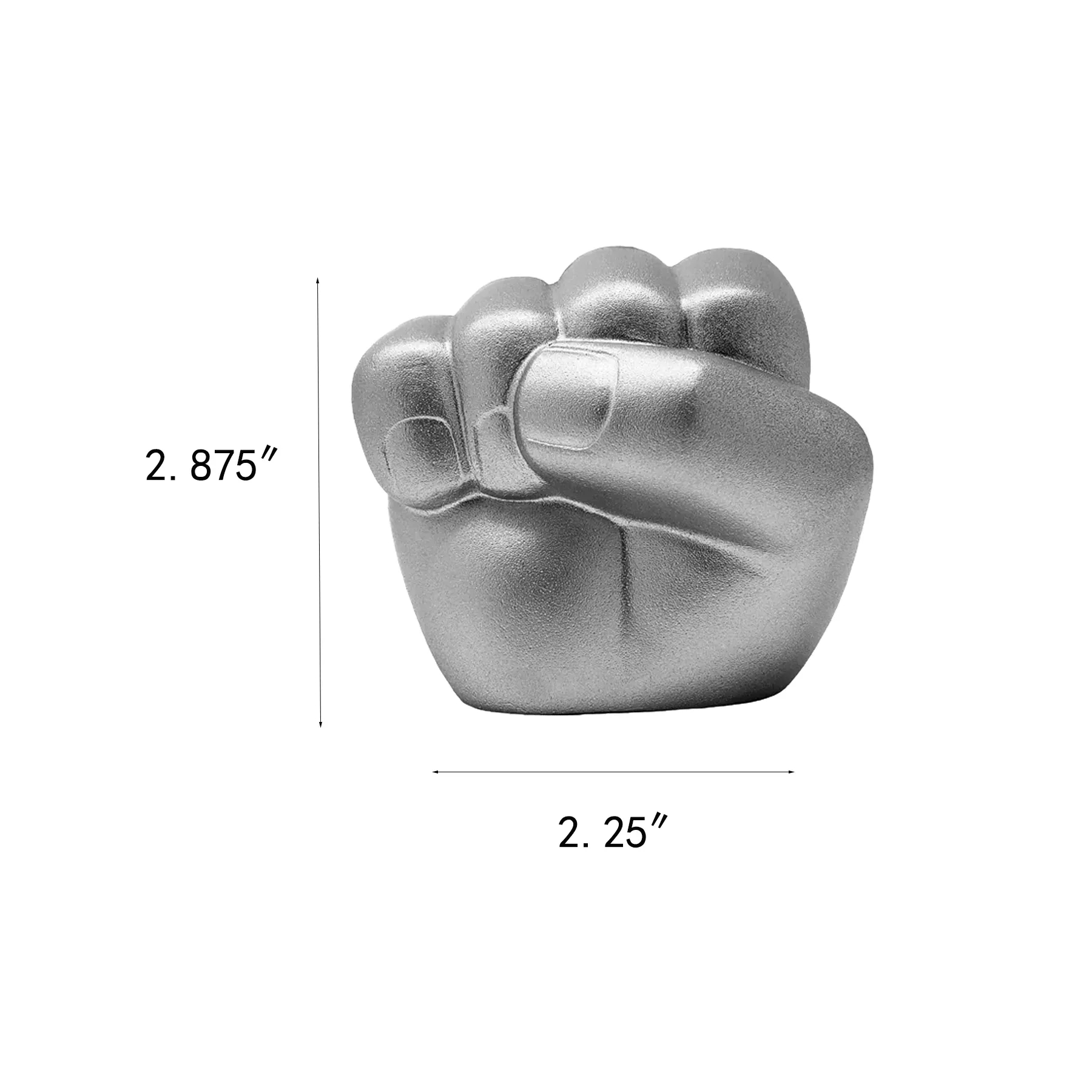 Silver Fist PU Foam Stress Reliever For Unity Events - Image 2