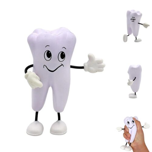 Cartoon Tooth PU Foam Stress Reliever For Dental Care