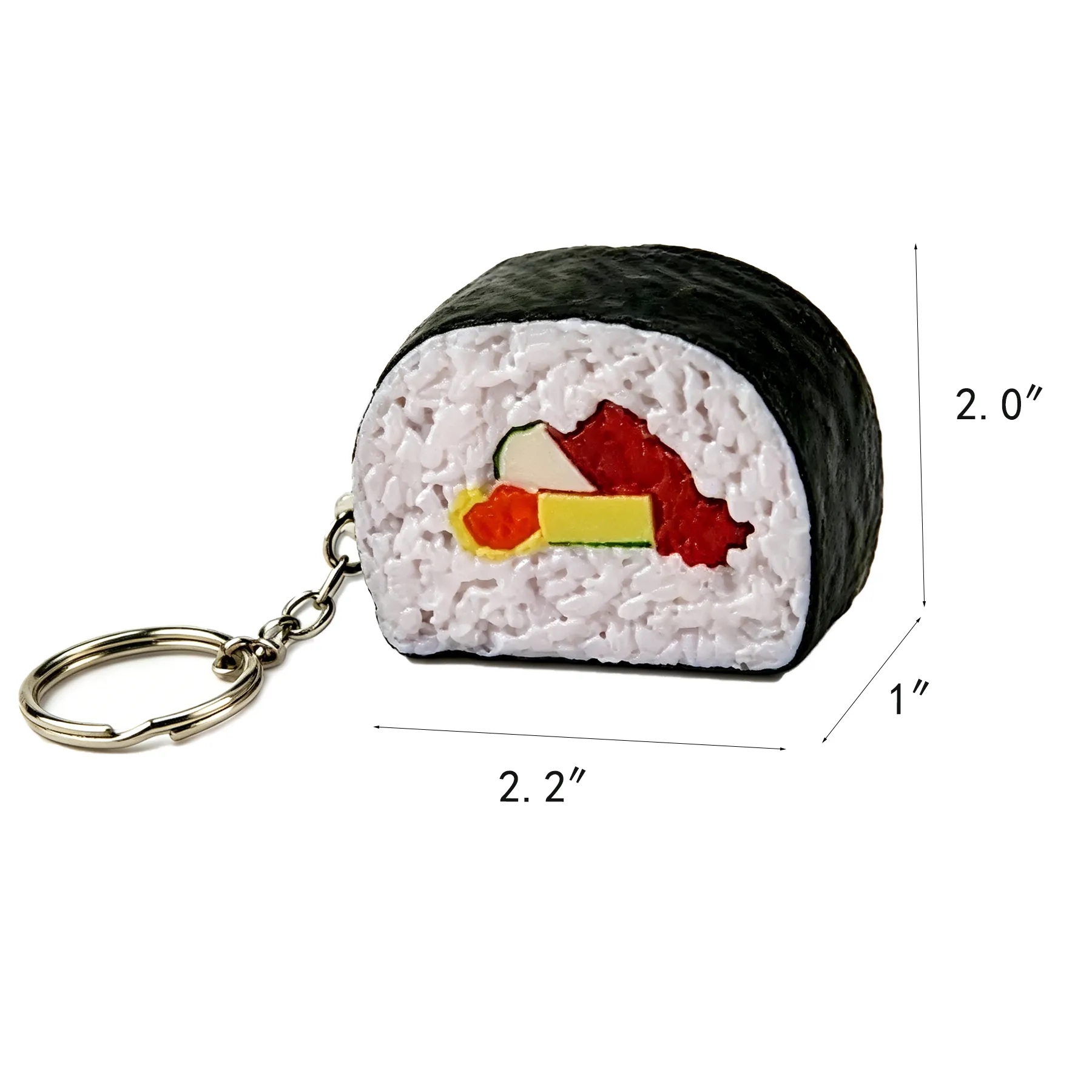 Sushi Keychain PU Foam Stress Reliever For Food Events - Image 2