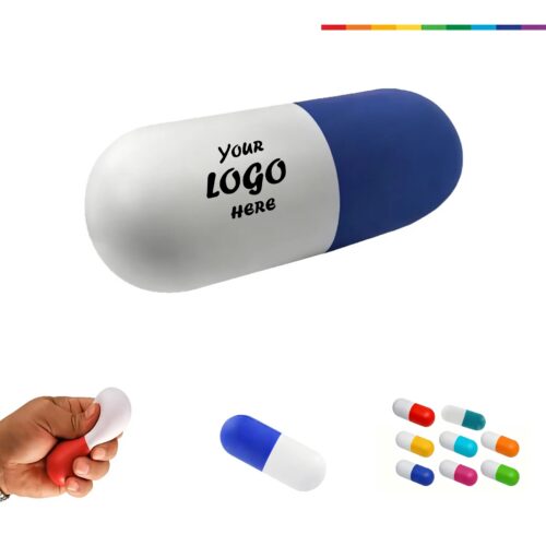 Pill Capsule PU Foam Stress Reliever For Healthcare