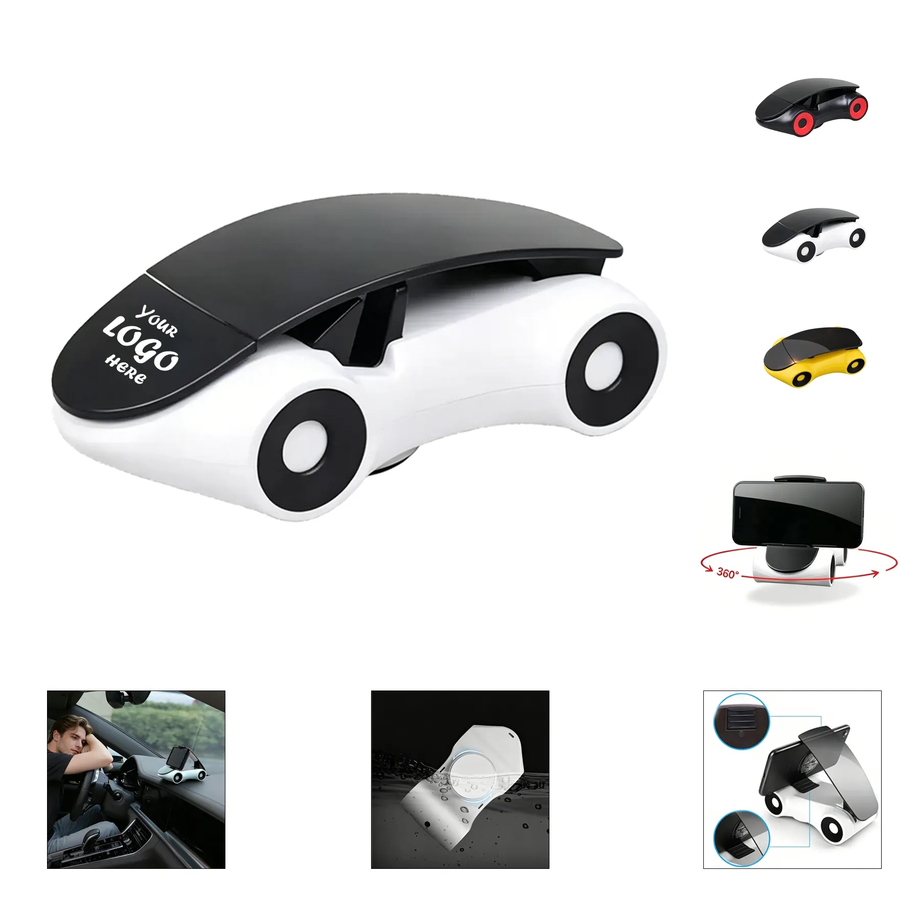 Stable Dashboard Phone Holder For Safe Car Viewing
