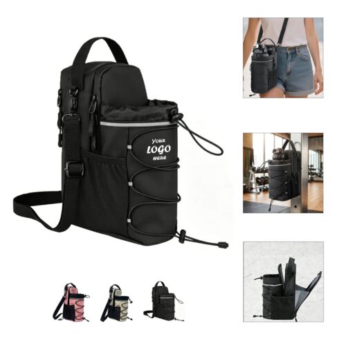 Magnetic Oxford Water Bottle Bag For Fitness Outings