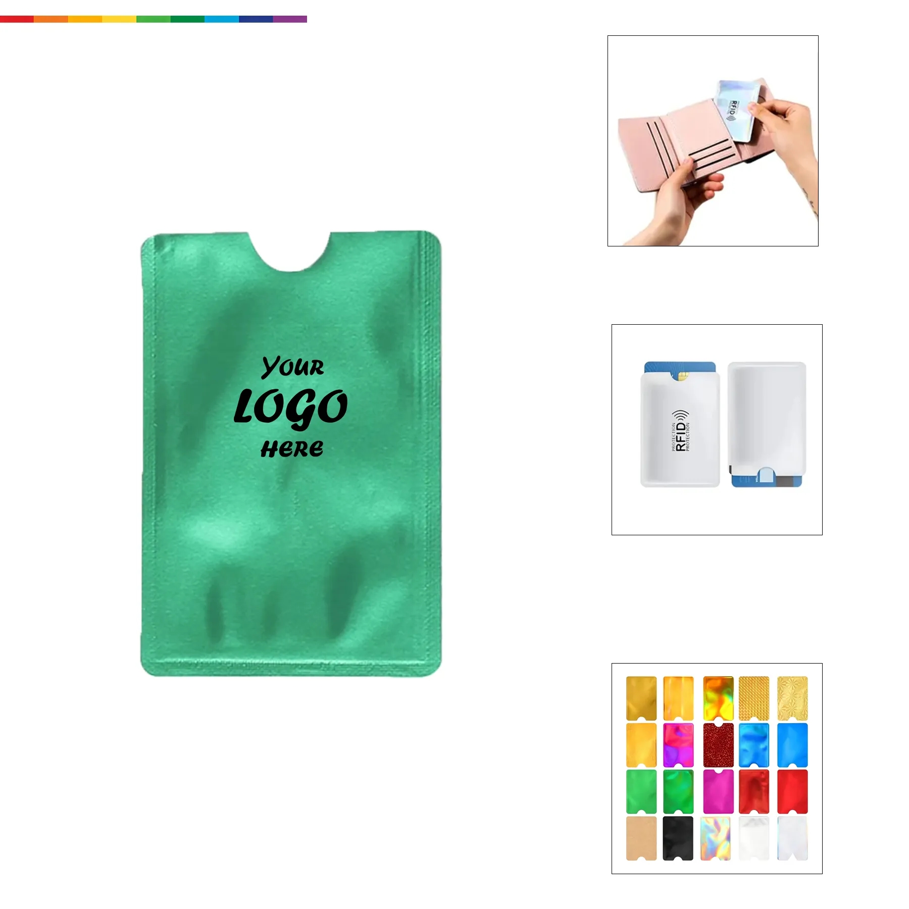 RFID Blocking Aluminum Card Sleeves For Travel Safety