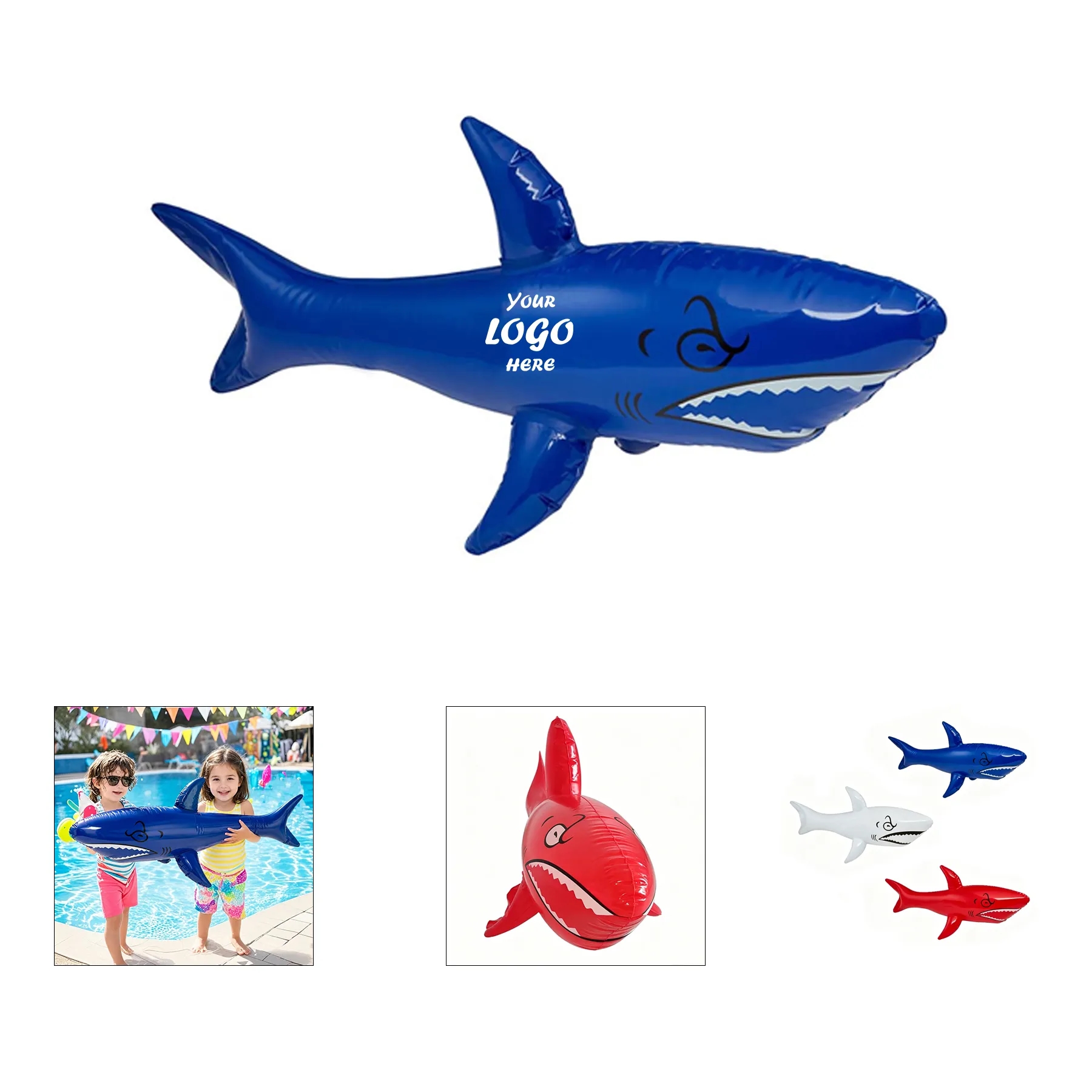 Inflatable Shark Animal Toy For Beach And Pool Events