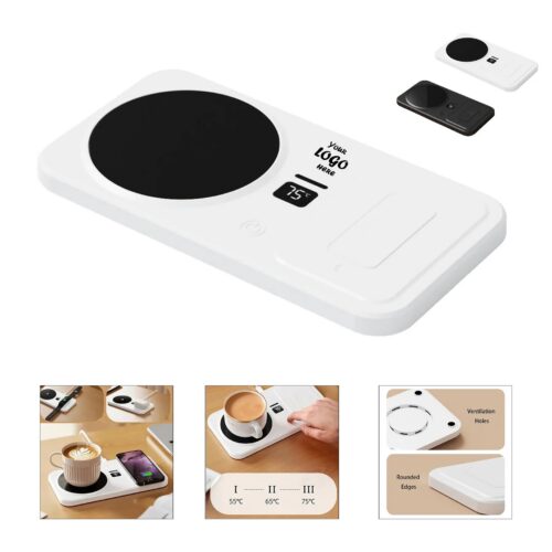Smart Wireless Charging Mug Warmer With Display For Desks