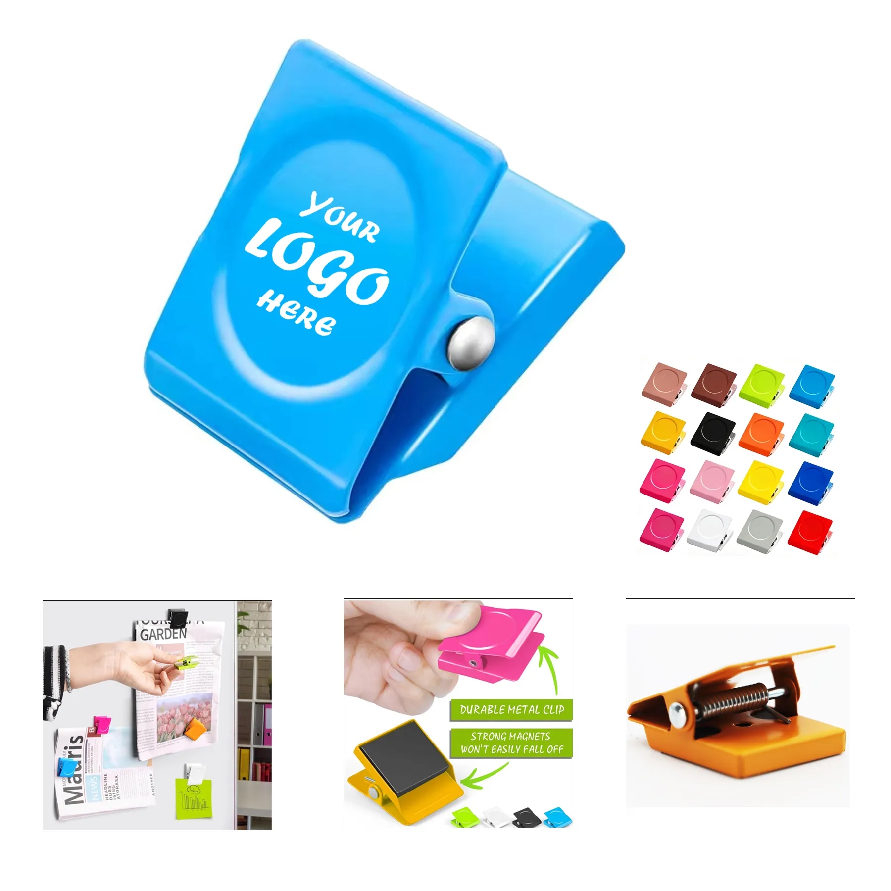Heavy Duty Magnetic Fridge Clips For Kitchen Notes