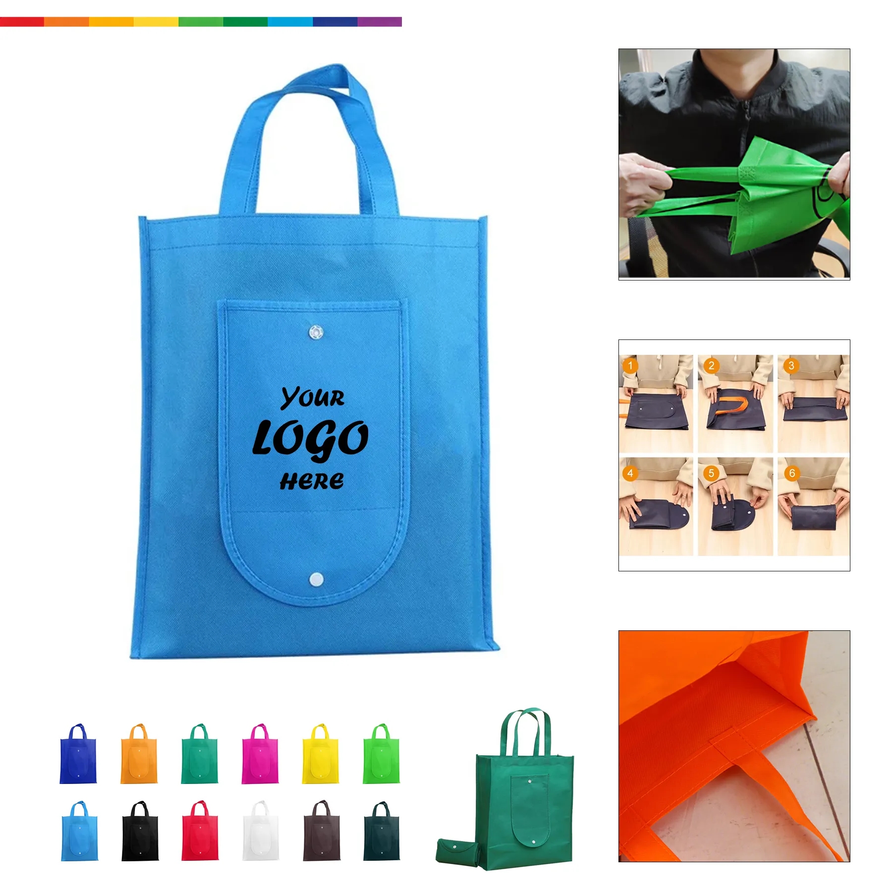 Reusable Non Woven Party Tote Bag With Handles