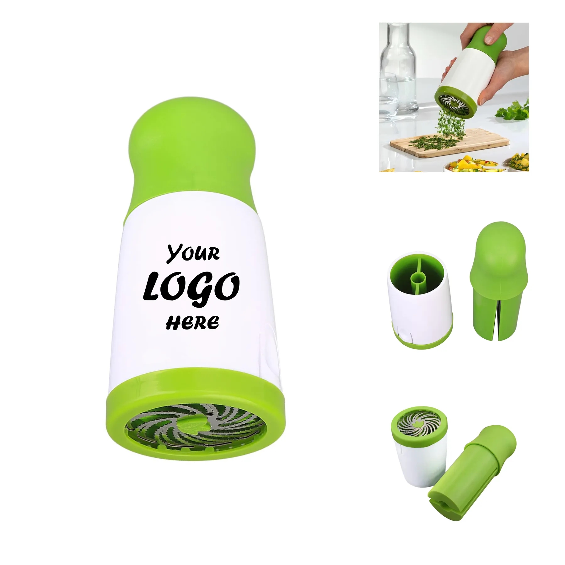 Portable Stainless Steel Herb Chopper For Kitchens