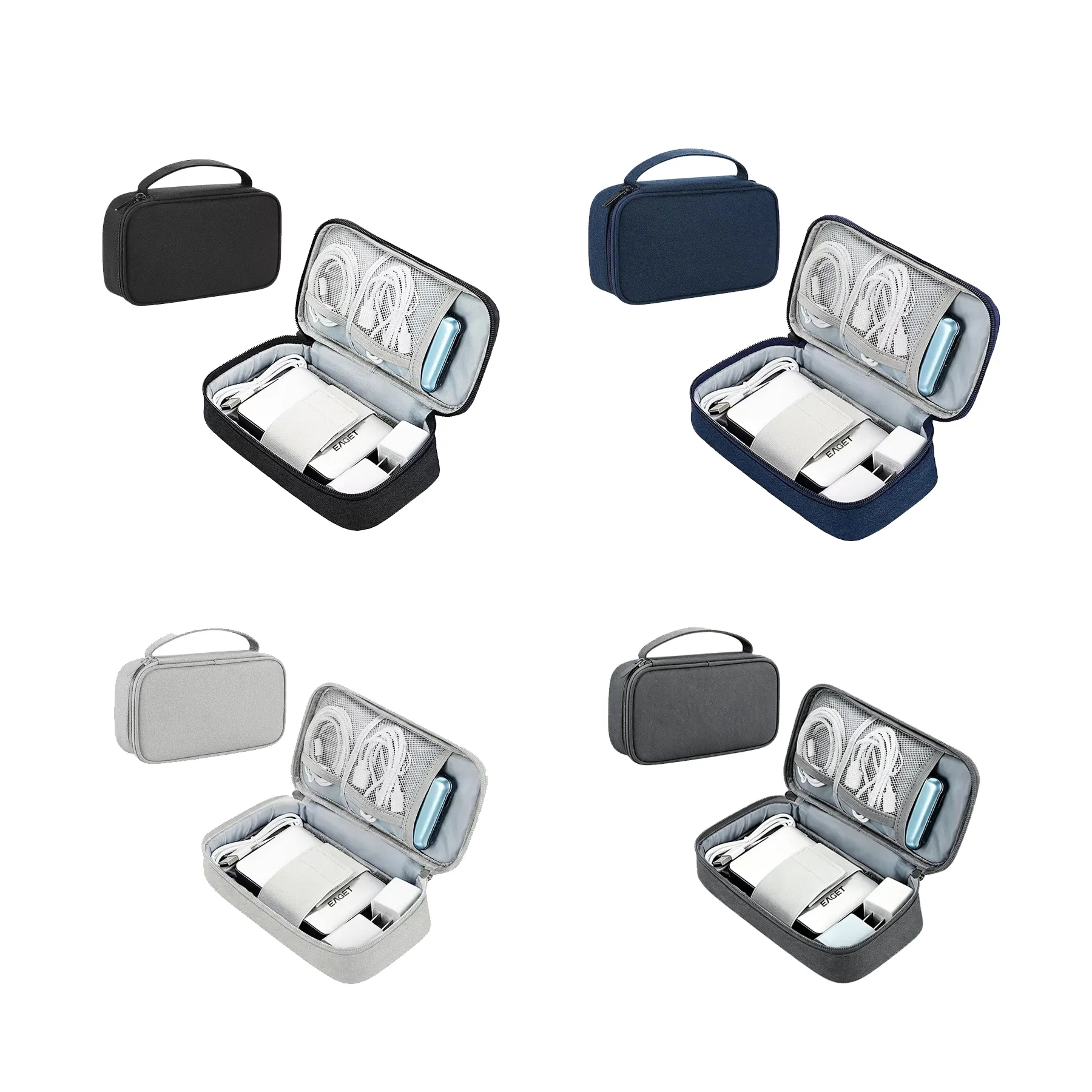 Travel Electronics Organizer Pouch For Cables And Tech - Image 3