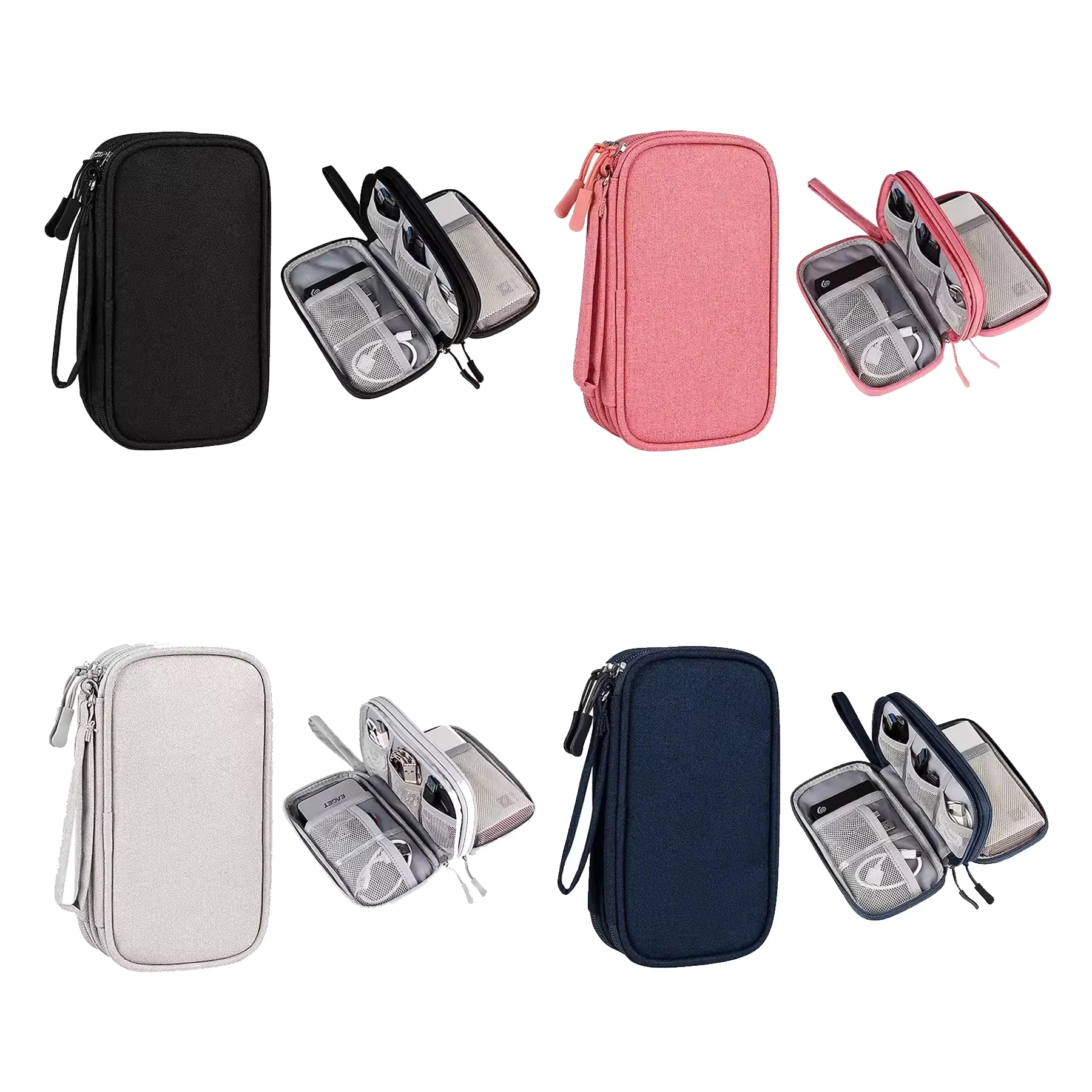 Nylon Electronics Travel Organizer For Cables And Cards - Image 3
