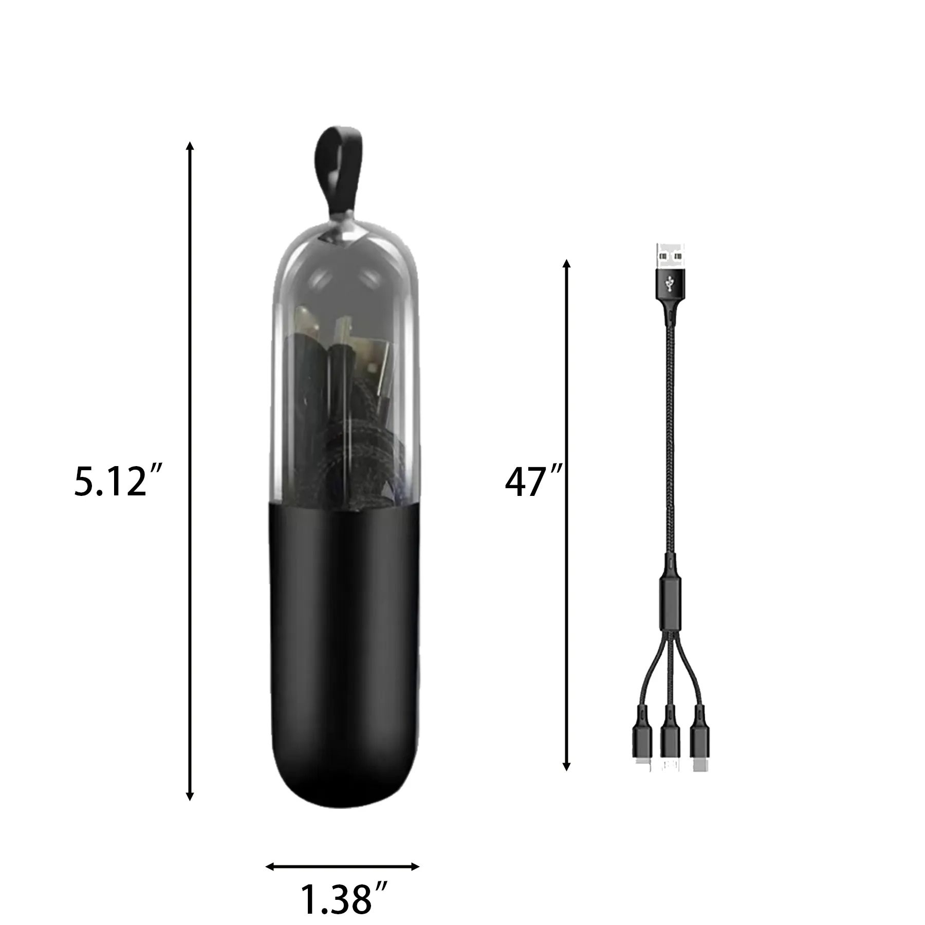 Three In One USB Charging Cable Adapter For Devices - Image 2