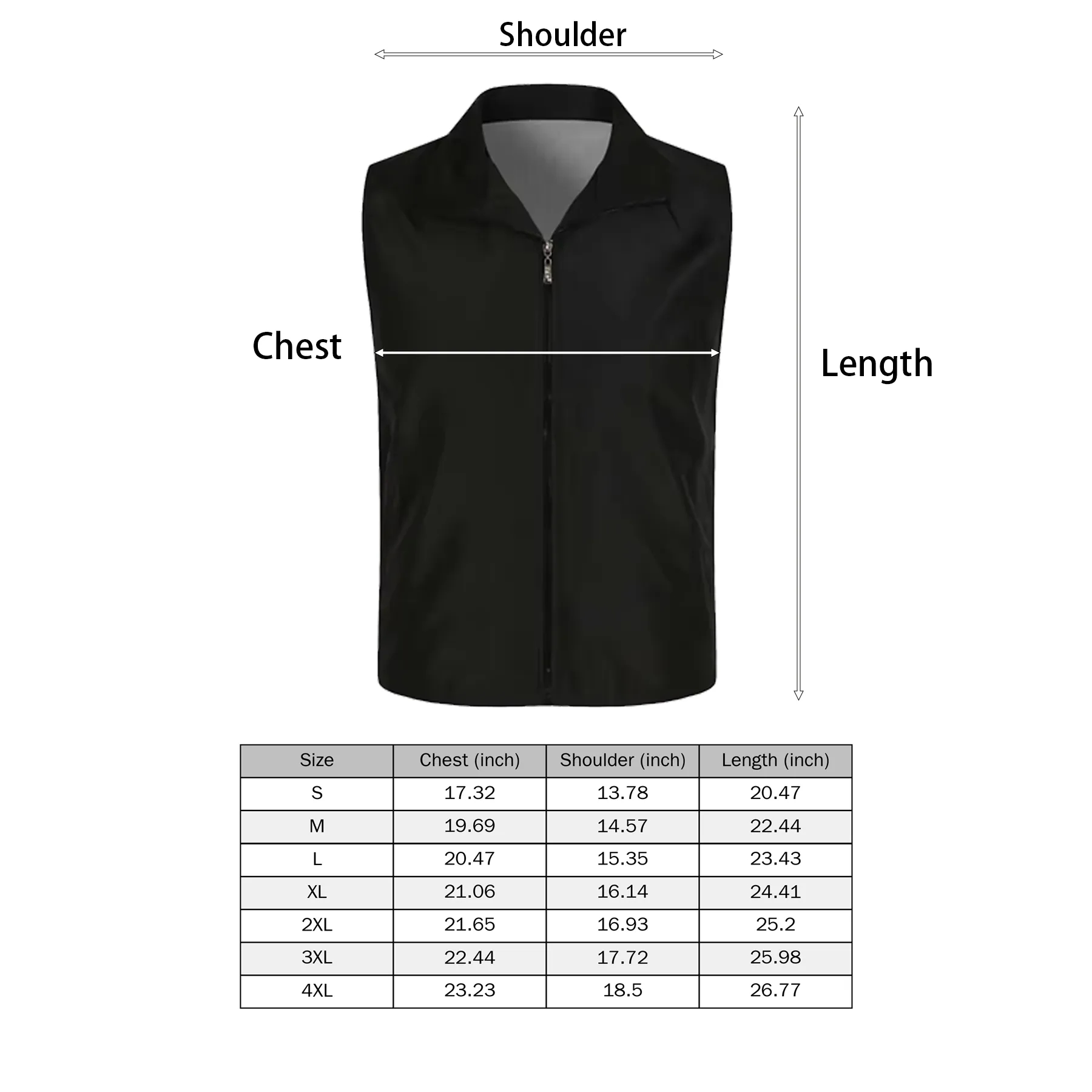 Polyester Volunteer Uniform Vest With Zipper Closure - Image 2