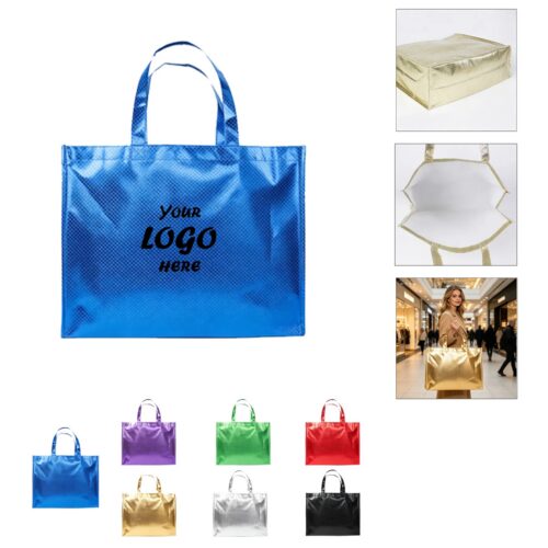 Foldable Non-Woven Shopping Tote With Long Handles