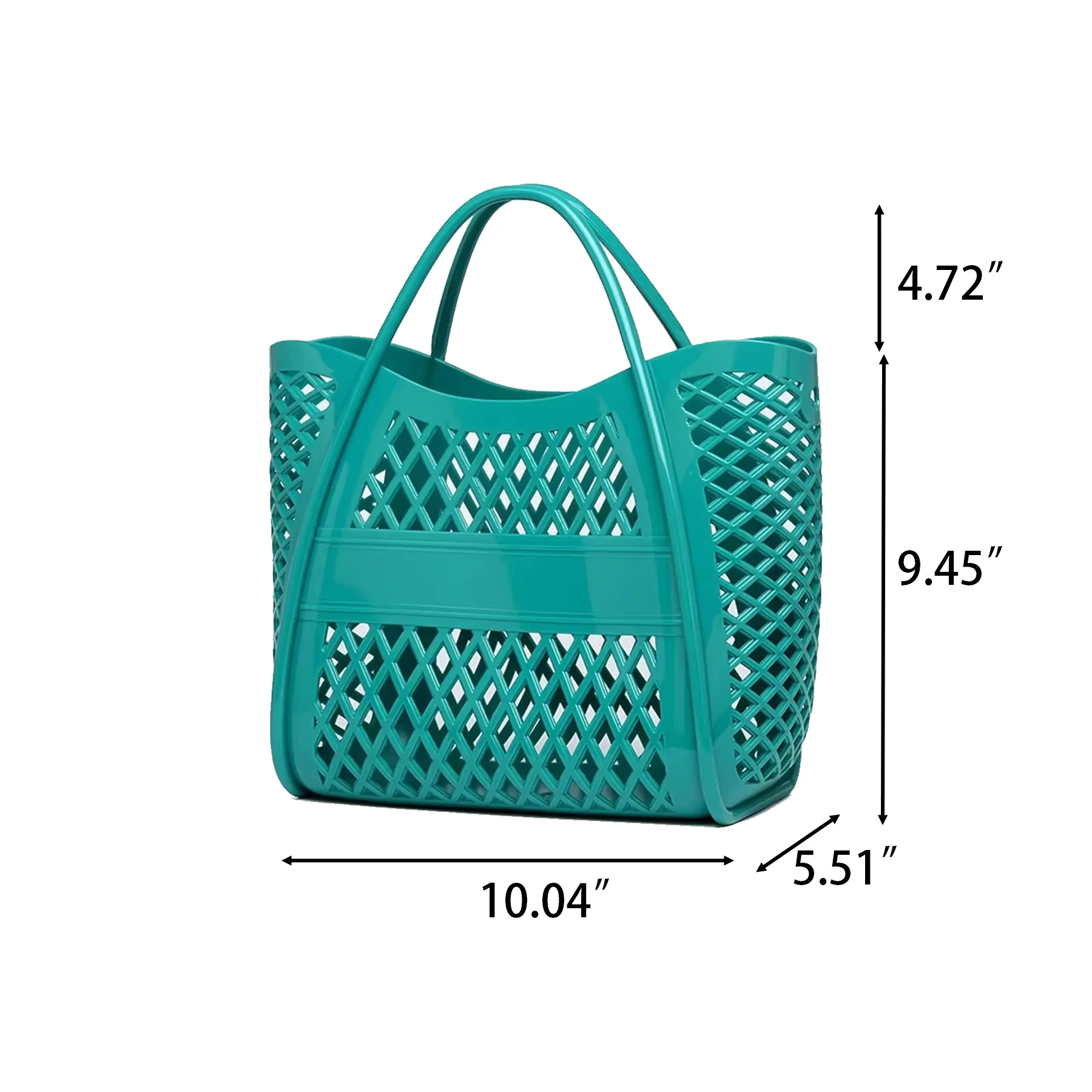 Waterproof PVC Beach Tote Bag With Perforated Body - Image 2