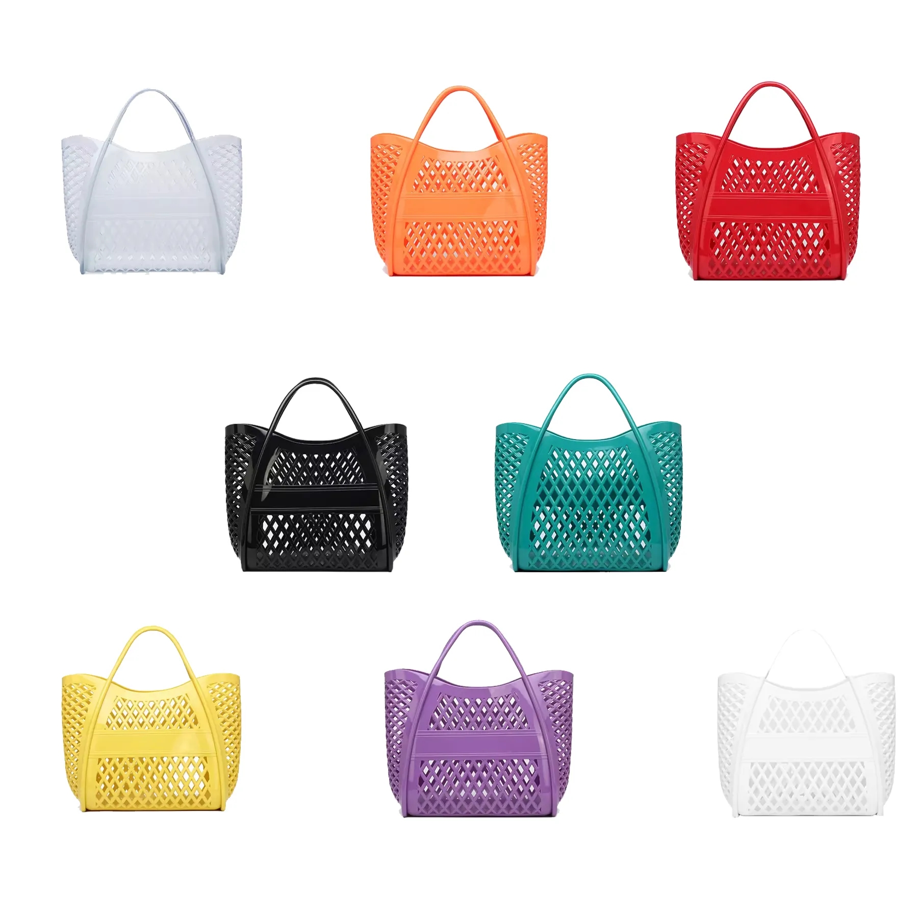 Waterproof PVC Beach Tote Bag With Perforated Body - Image 3