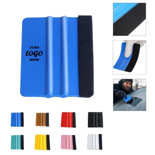 Plastic Felt Edge Squeegee For Vinyl And Glass Work