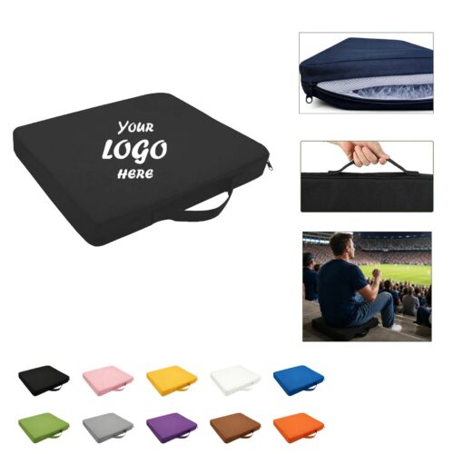Memory Foam Stadium Seat Cushion With Handle And Base