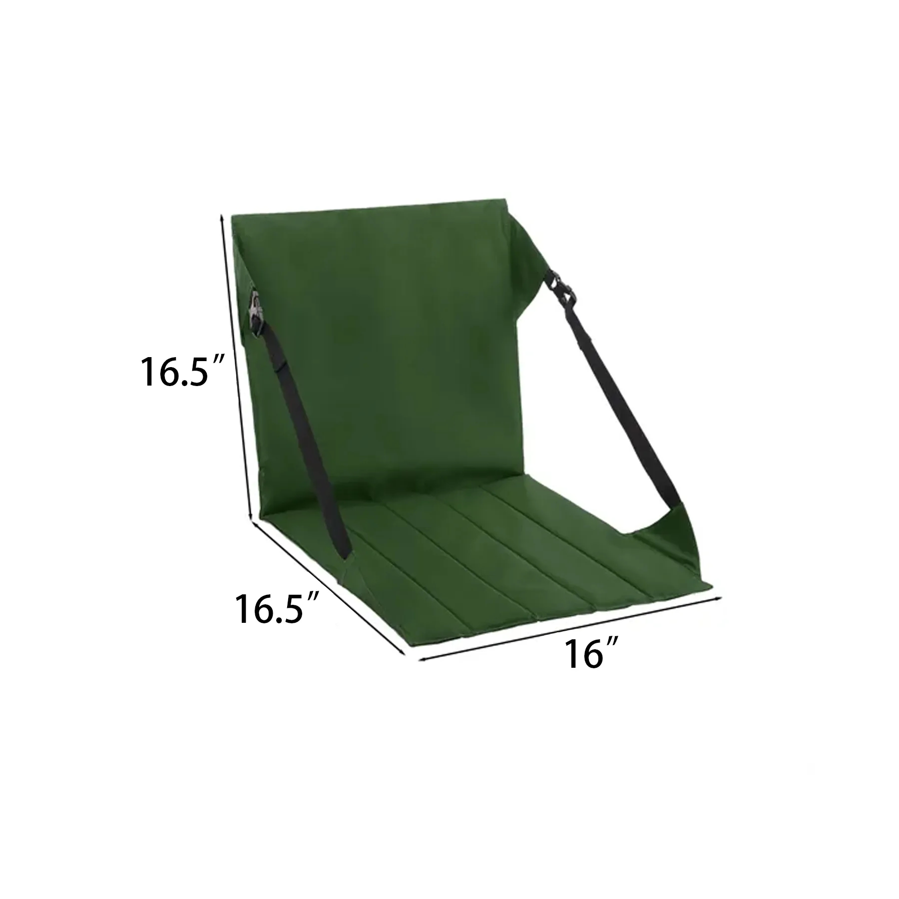 Folding Oxford Stadium Seat Cushion With Back Support - Image 2