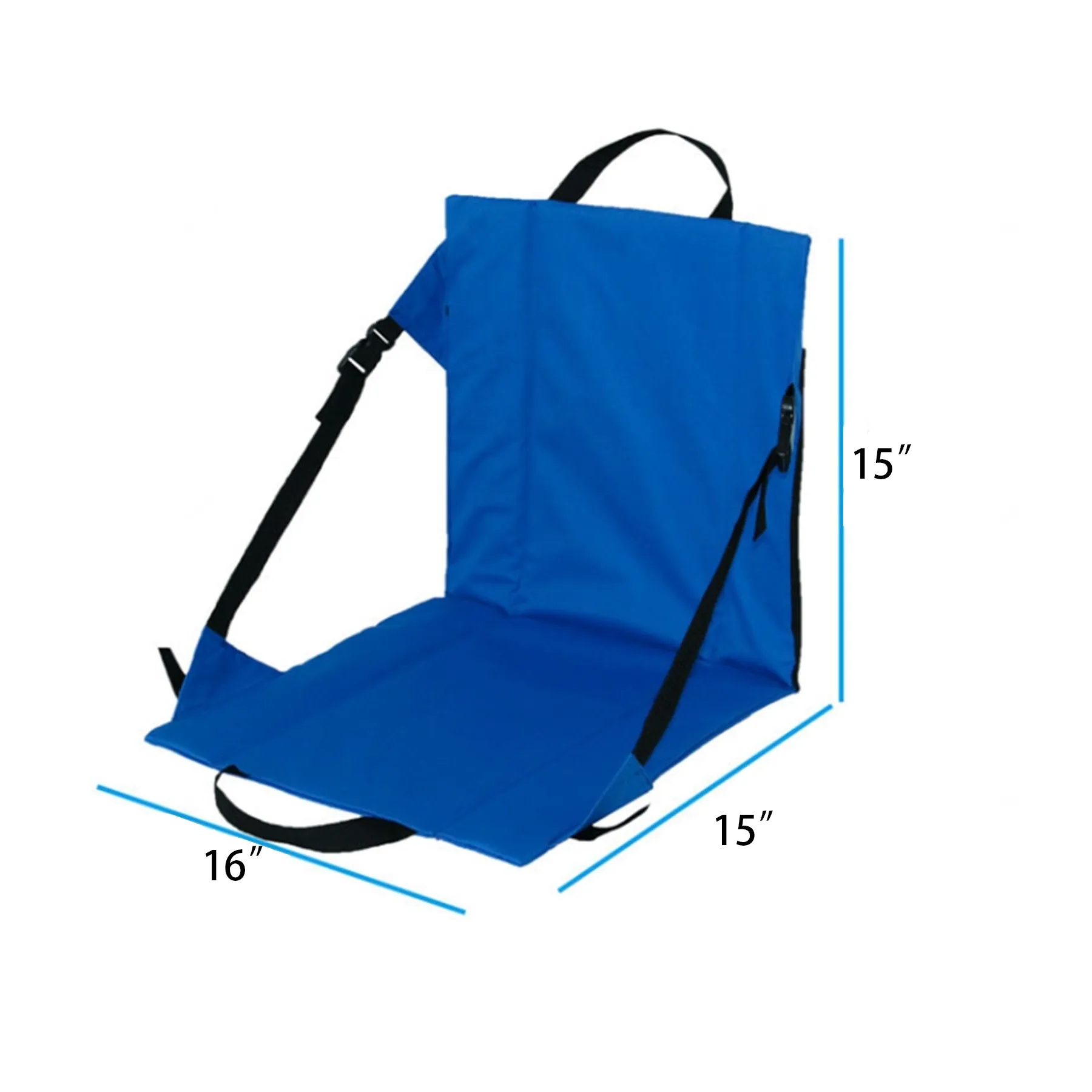 Folding Oxford Stadium Seat With Adjustable Back Support - Image 2