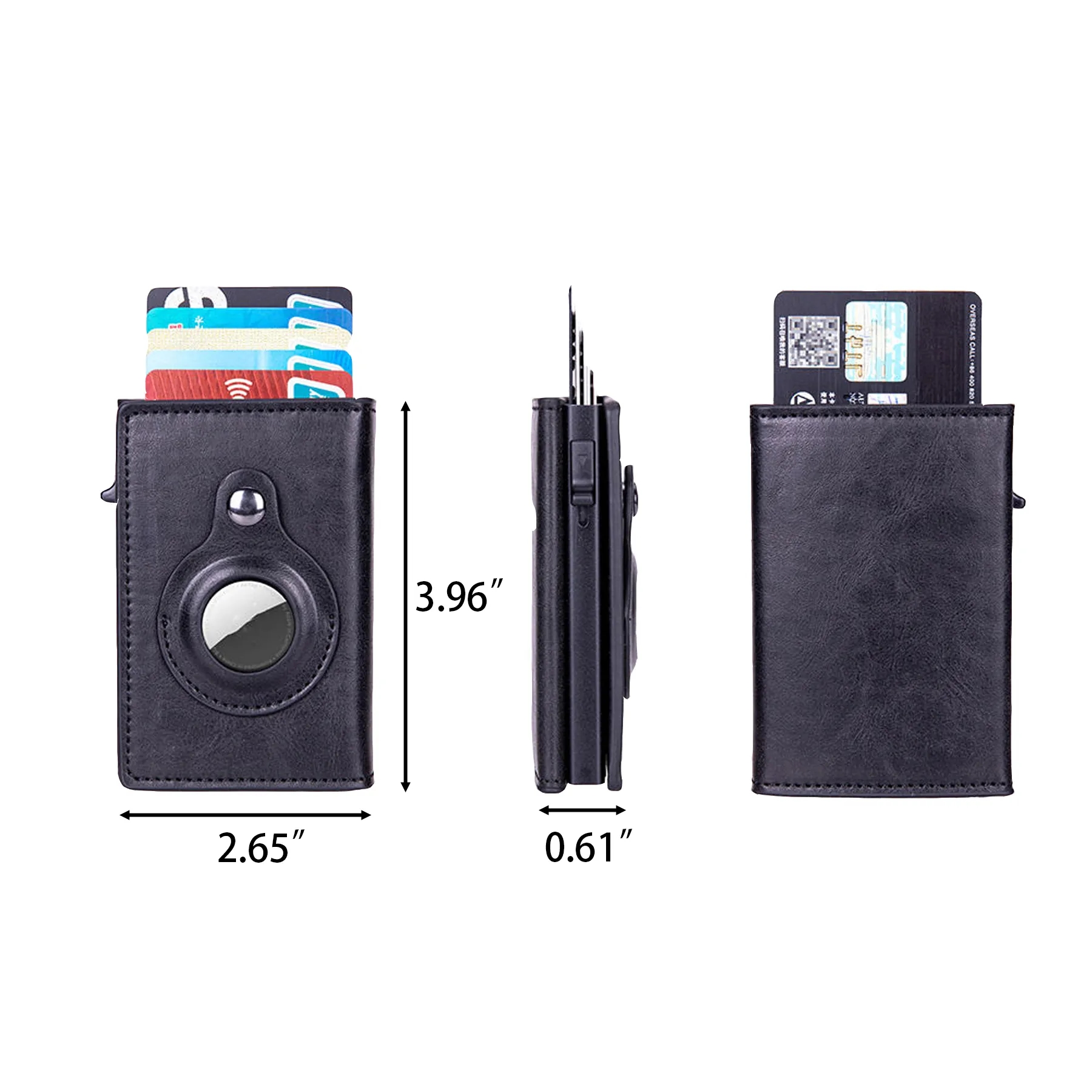 RFID Blocking Minimalist Wallet With Money Clip Holder - Image 2