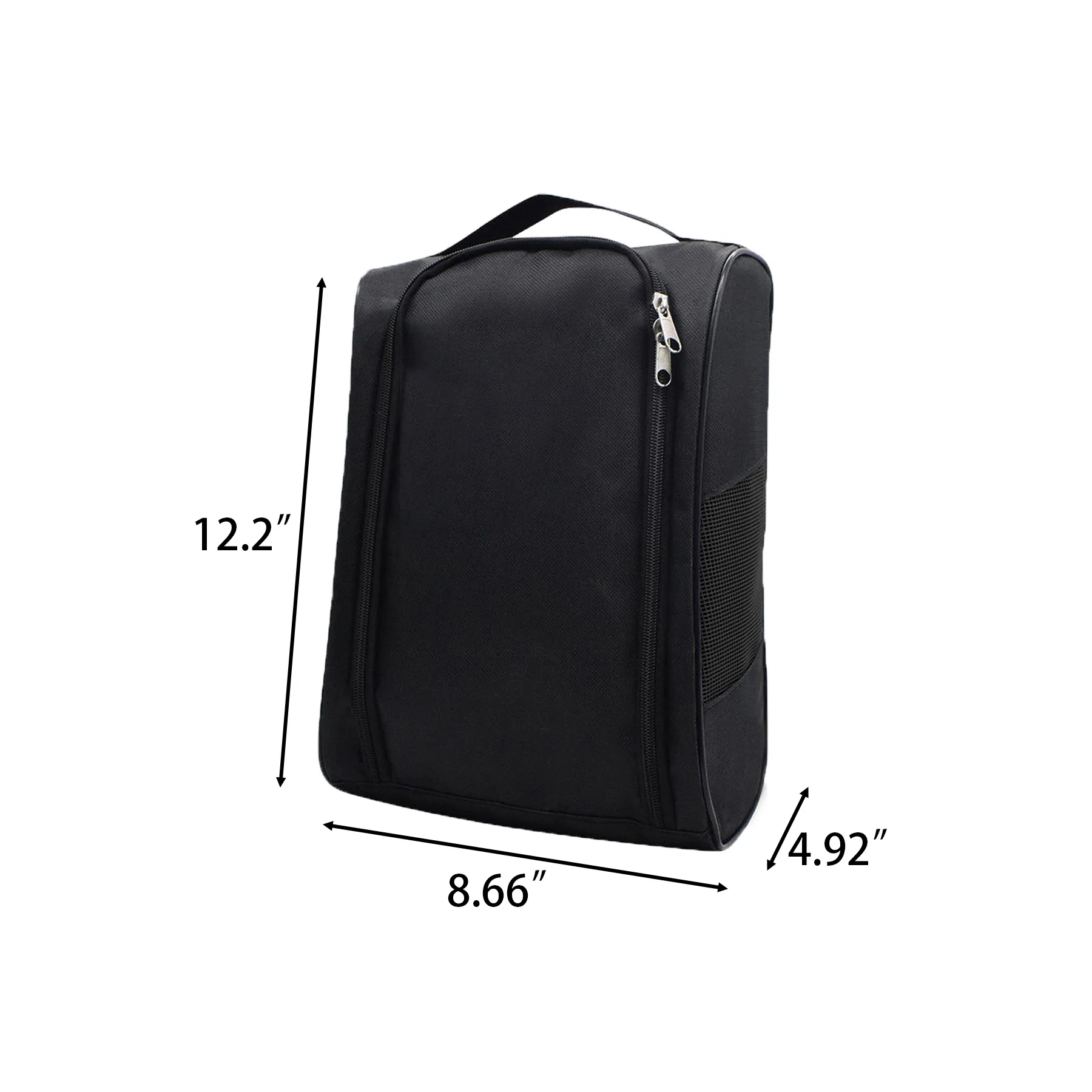 Breathable Golf Shoe Bag With Zipper And Buckle Handle - Image 2