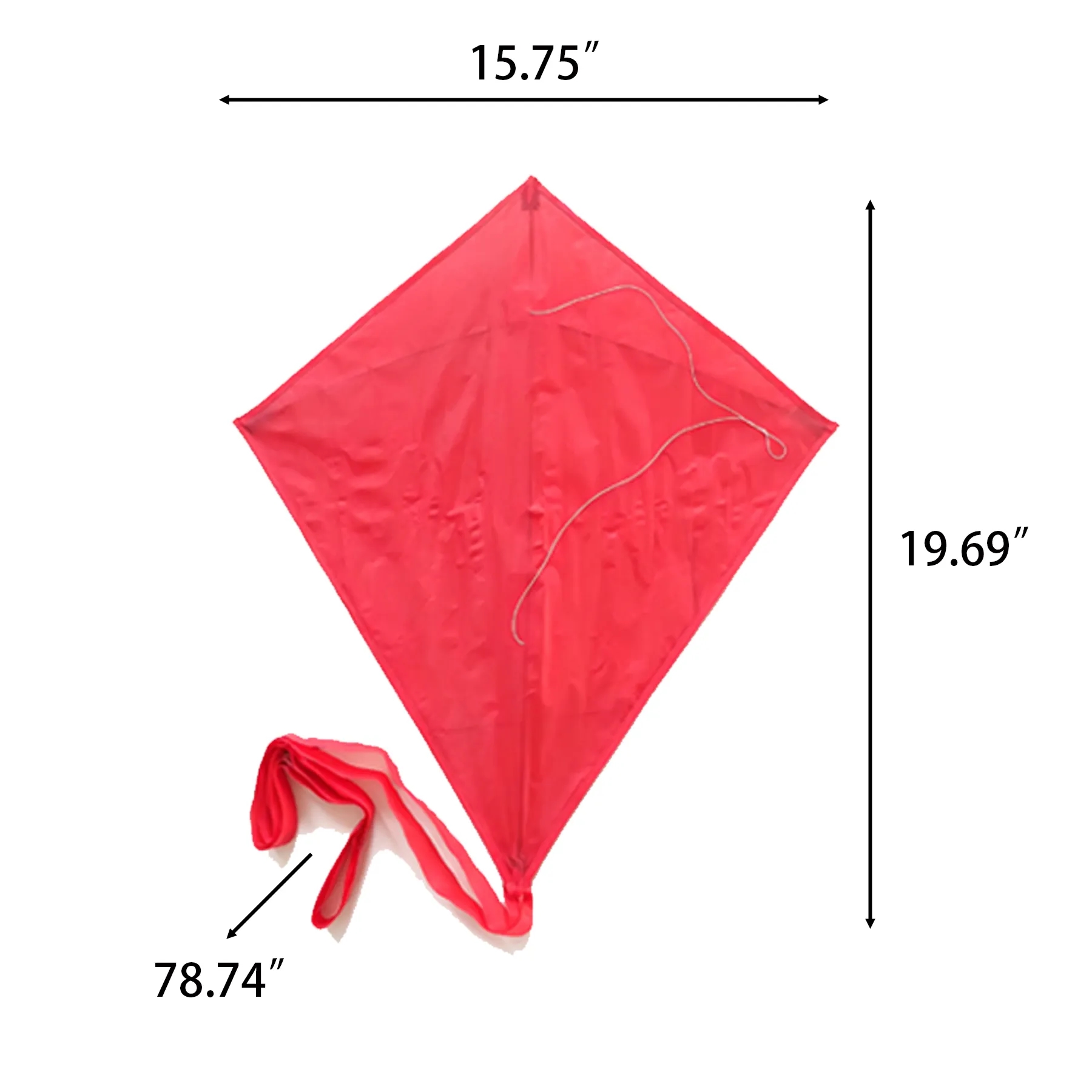 Classic Diamond Kite With Spool For Outdoor Flying - Image 2