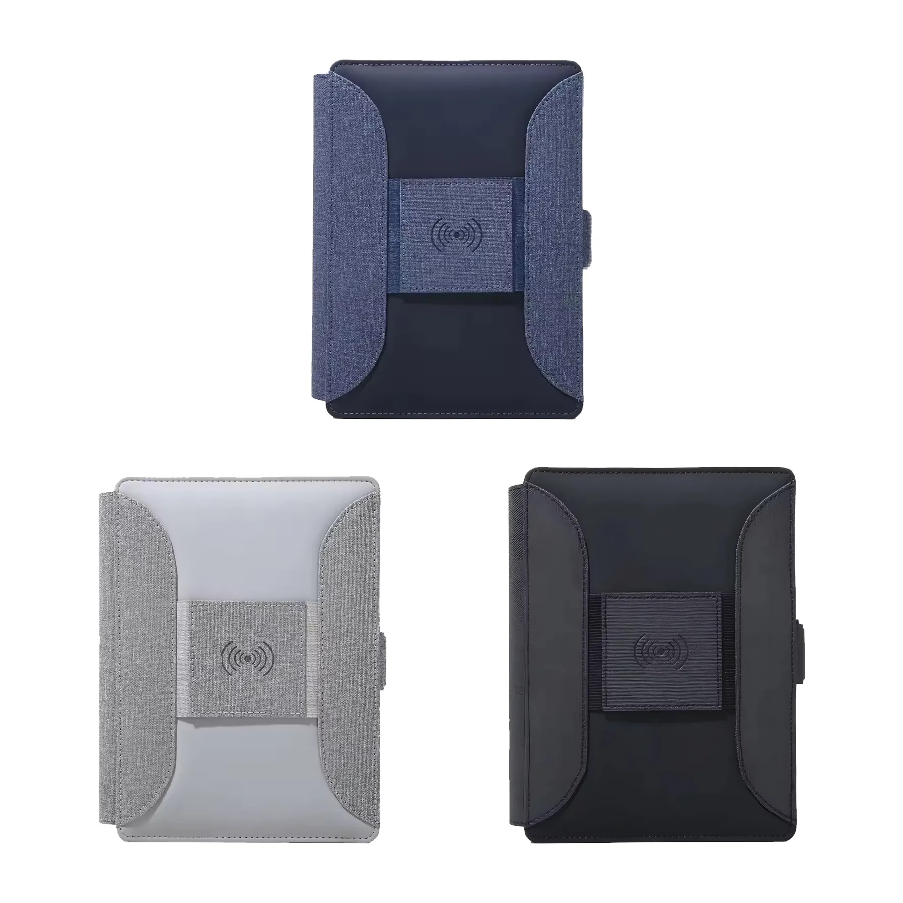 Wireless Charging Padfolio With USB Port And Notebook - Image 3