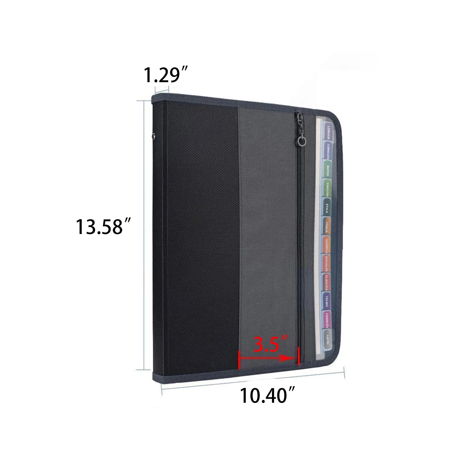 A4 Expanding File Pouch With 13 Pockets And Zipper - Image 2