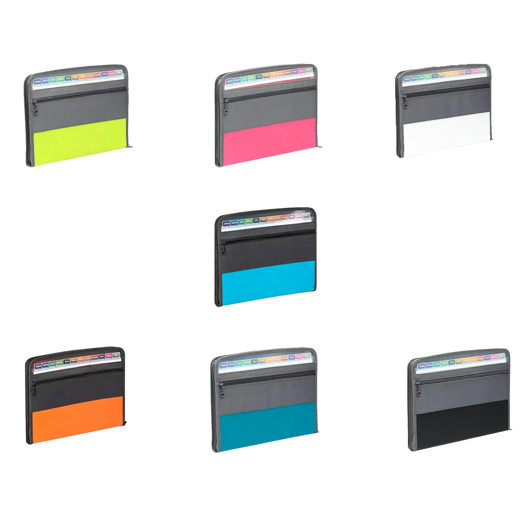 A4 Expanding File Pouch With 13 Pockets And Zipper - Image 3