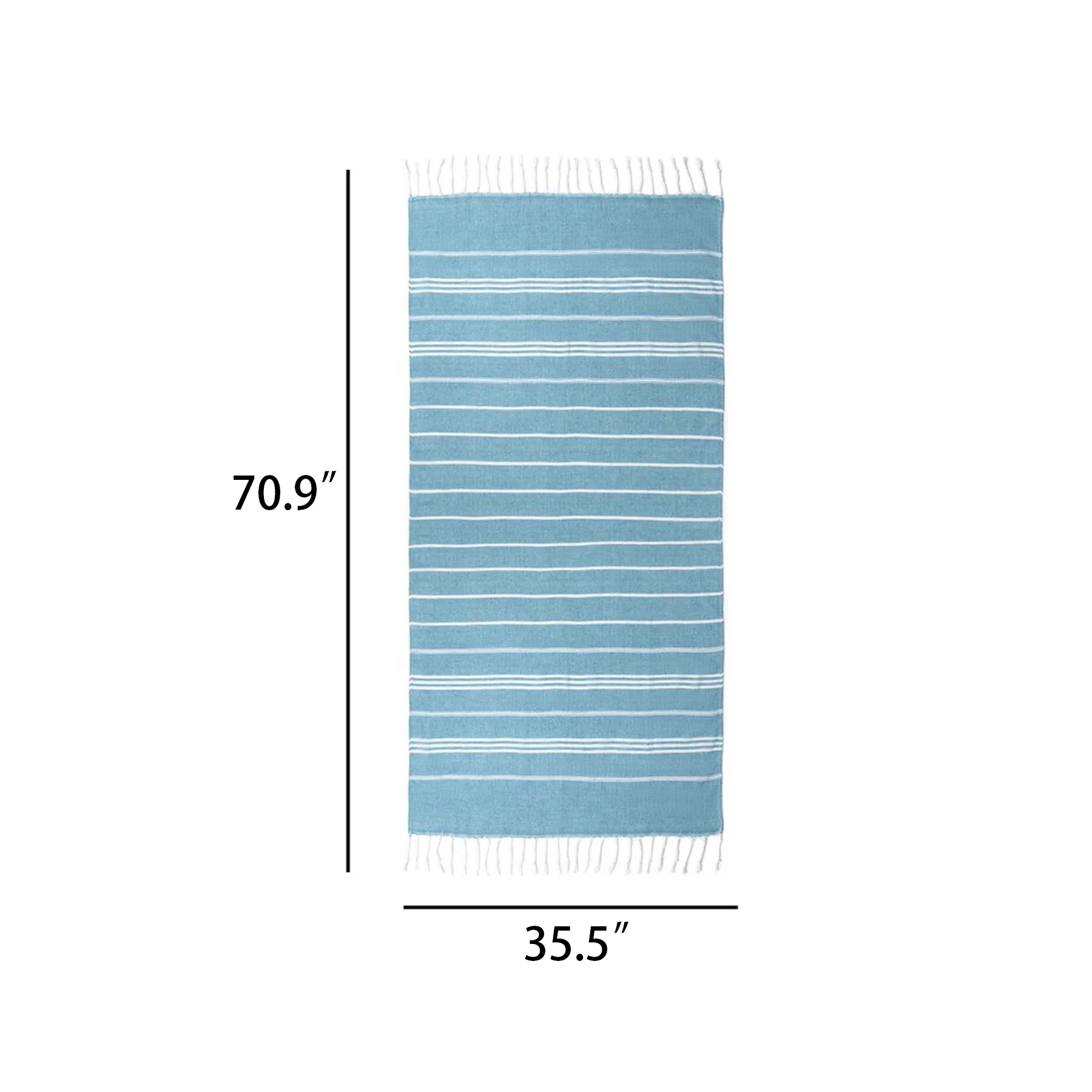 Quick Dry Cotton Beach Towel For Travel And Yoga Days - Image 2