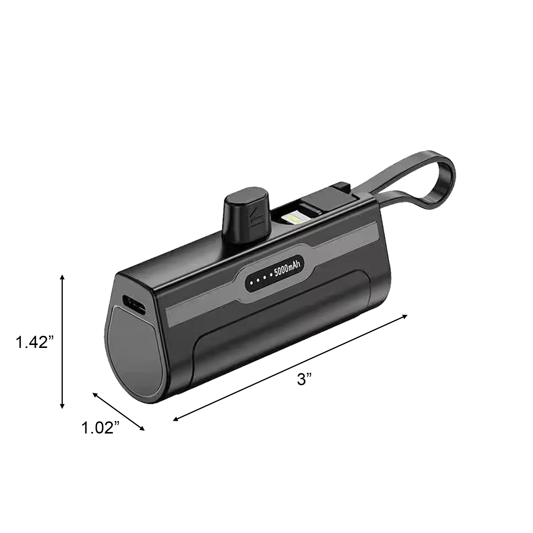 Mini 5000mAh Cordless Power Bank For Daily Phone Backup - Image 2