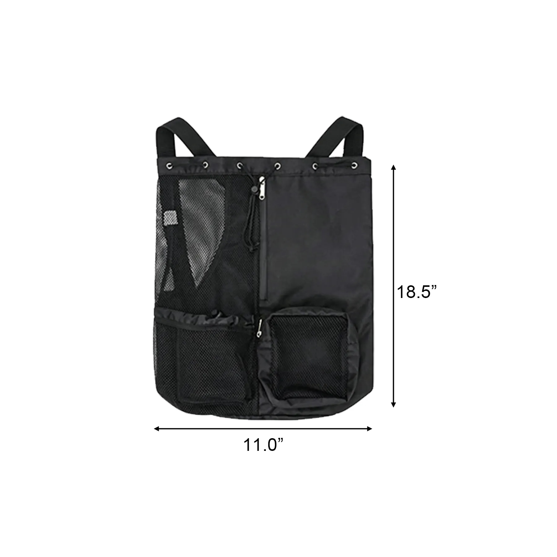 Waterproof Mesh Drawstring Backpack With Wet Pocket - Image 2