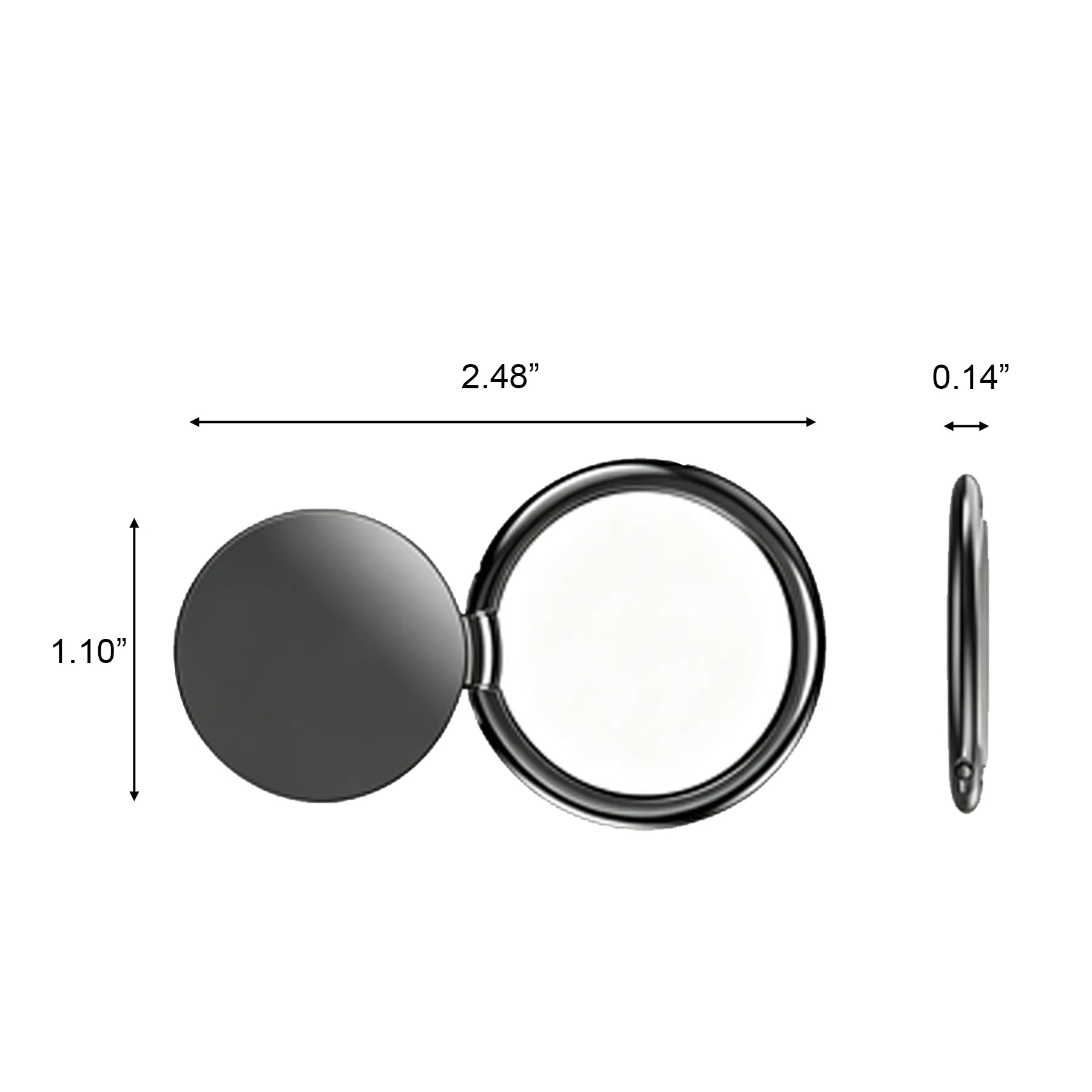 Adjustable Metal Phone Ring Holder With Rotating Stand - Image 2