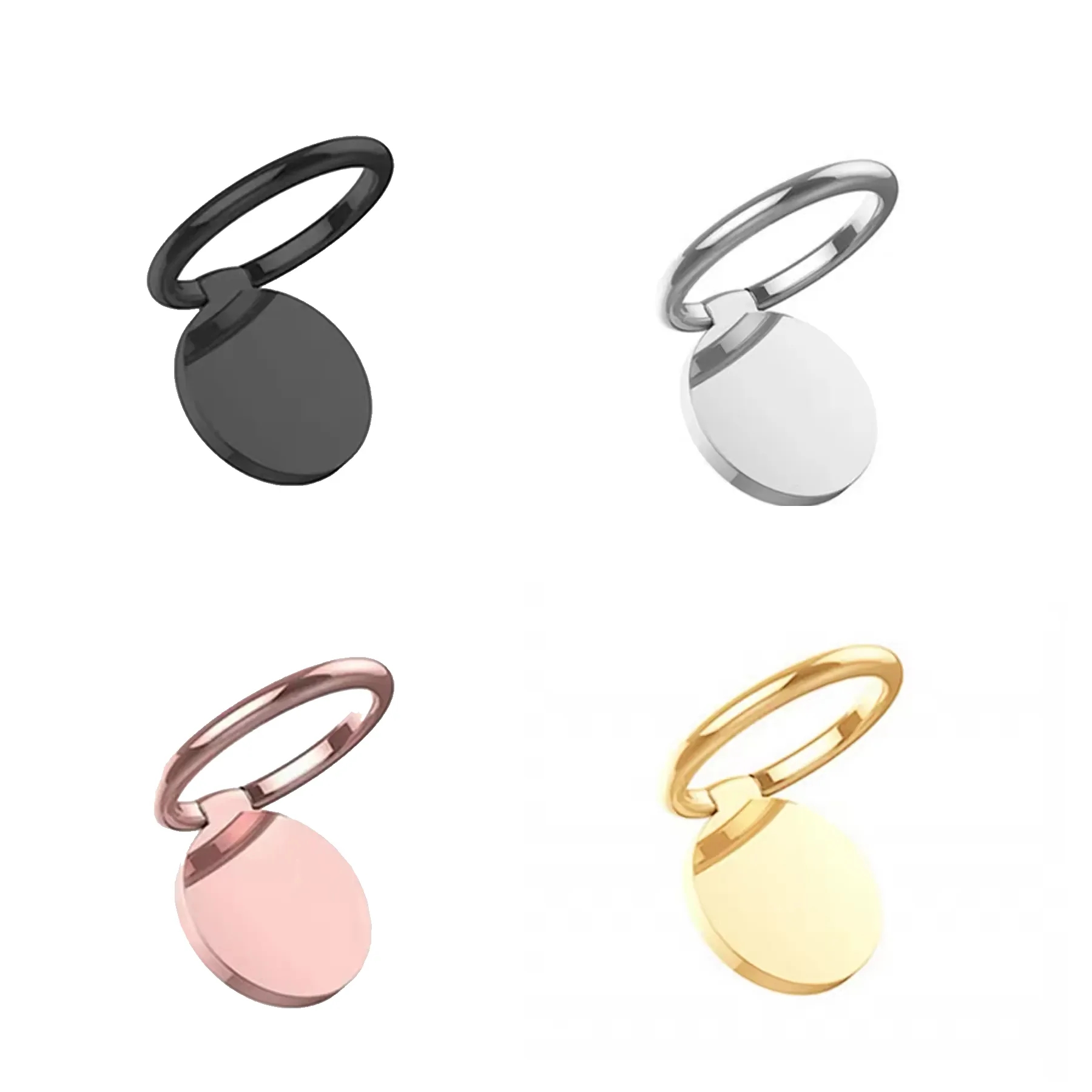 Adjustable Metal Phone Ring Holder With Rotating Stand - Image 3