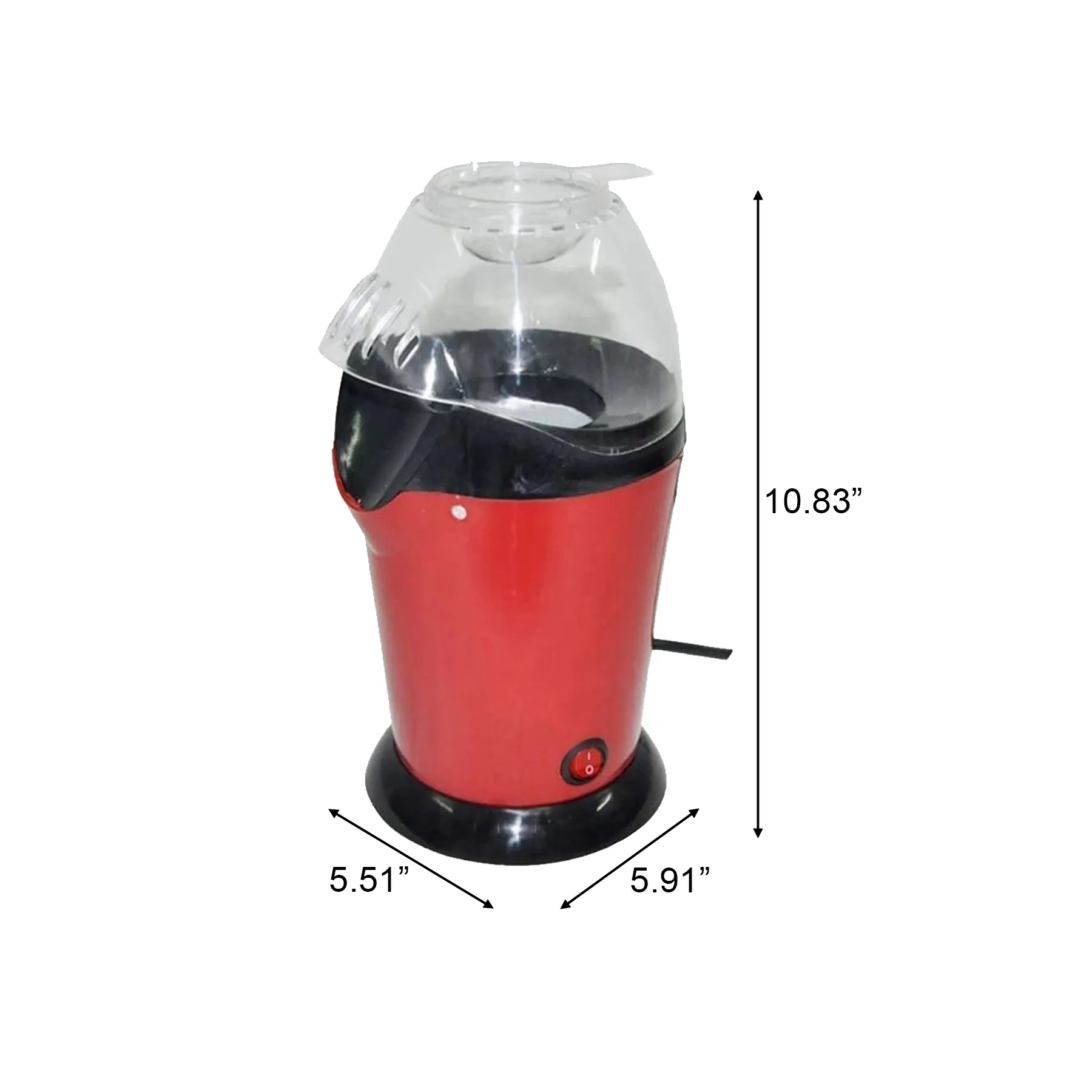 Hot Air Countertop Popcorn Machine For Home Snacks - Image 2