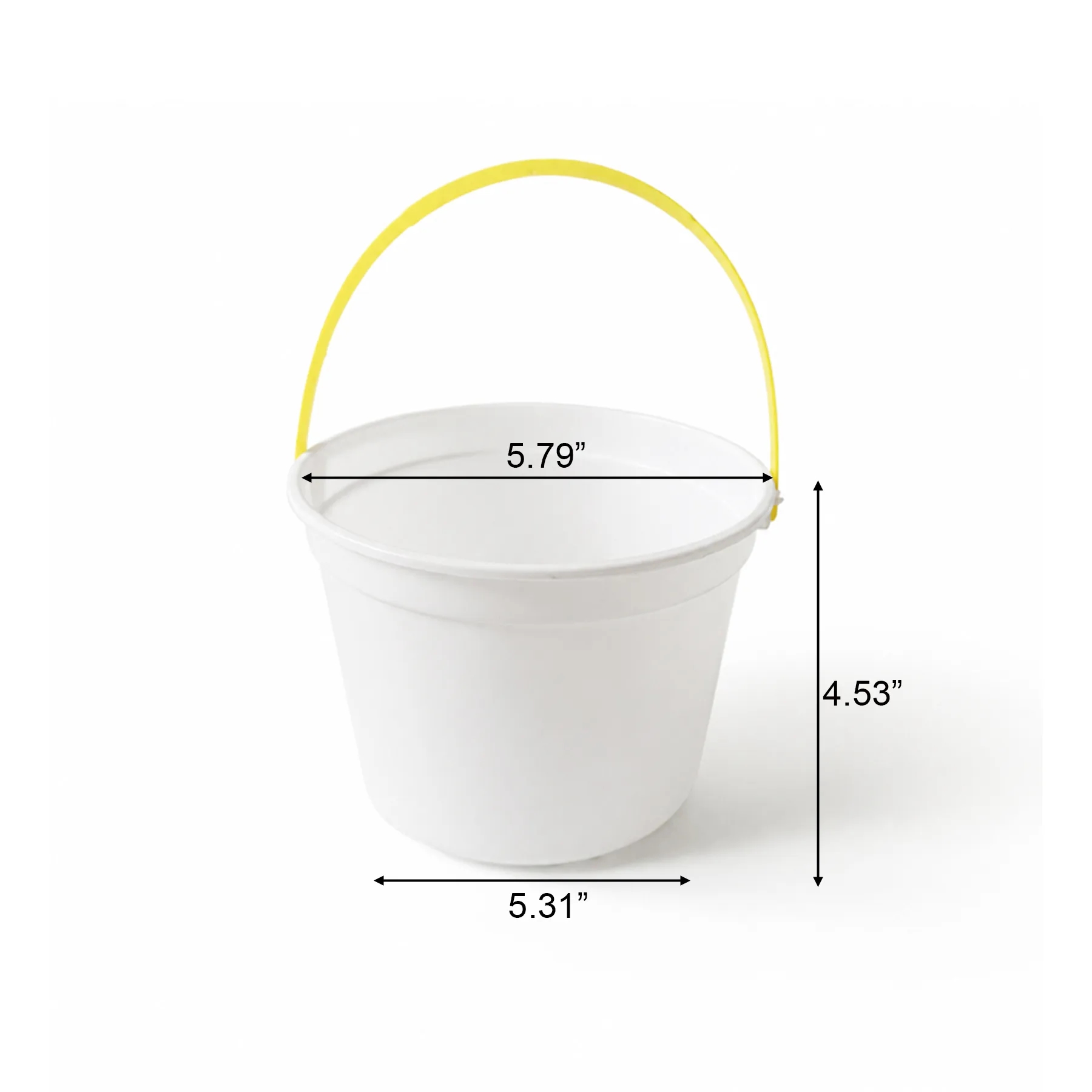 48oz Plastic Mini Donut Bucket With Handle For Parties - Image 2