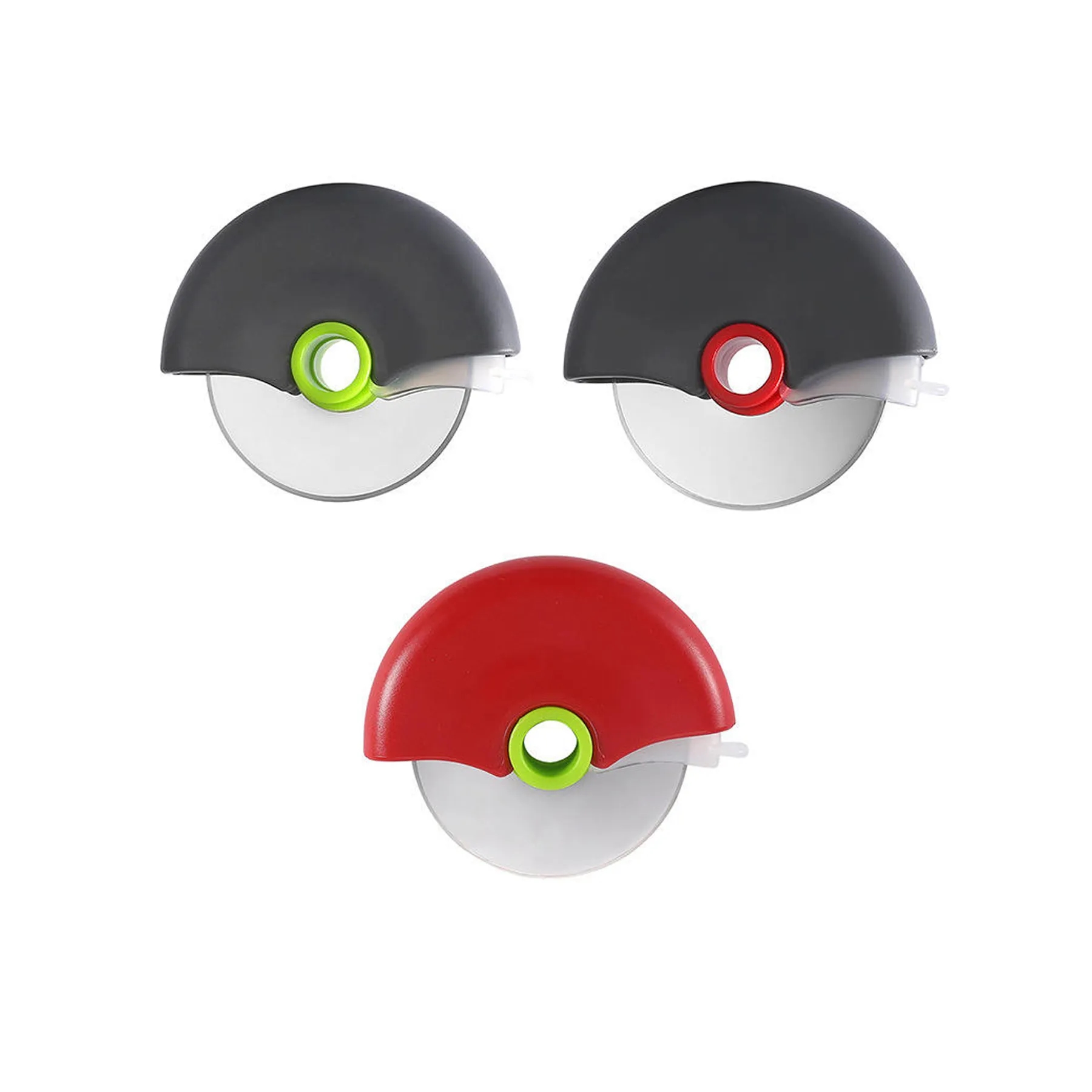 Stainless Steel Pizza Cutter Wheel With Protective Lid - Image 3