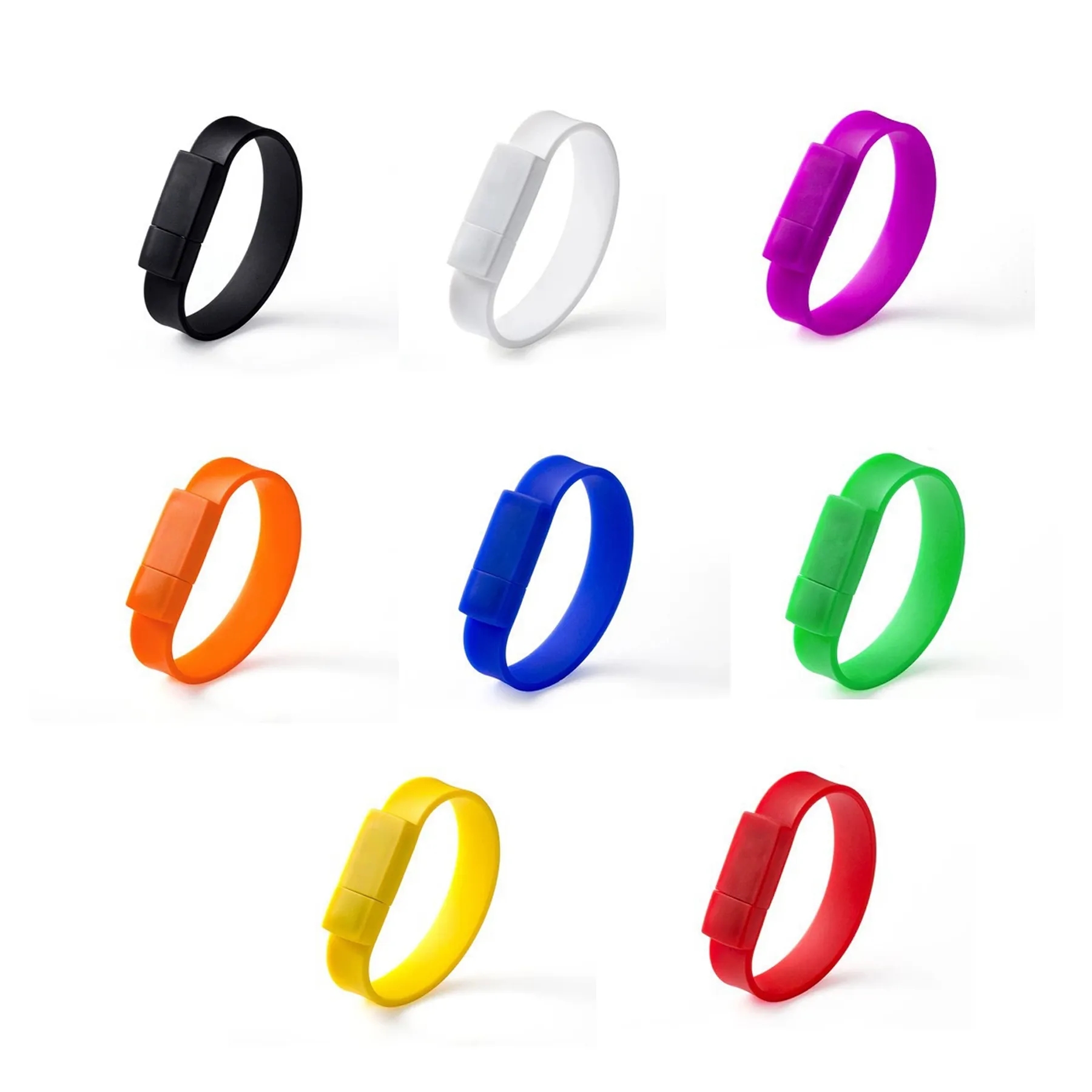 16GB Silicone Wristband USB Flash Drive Bracelet For Events - Image 3