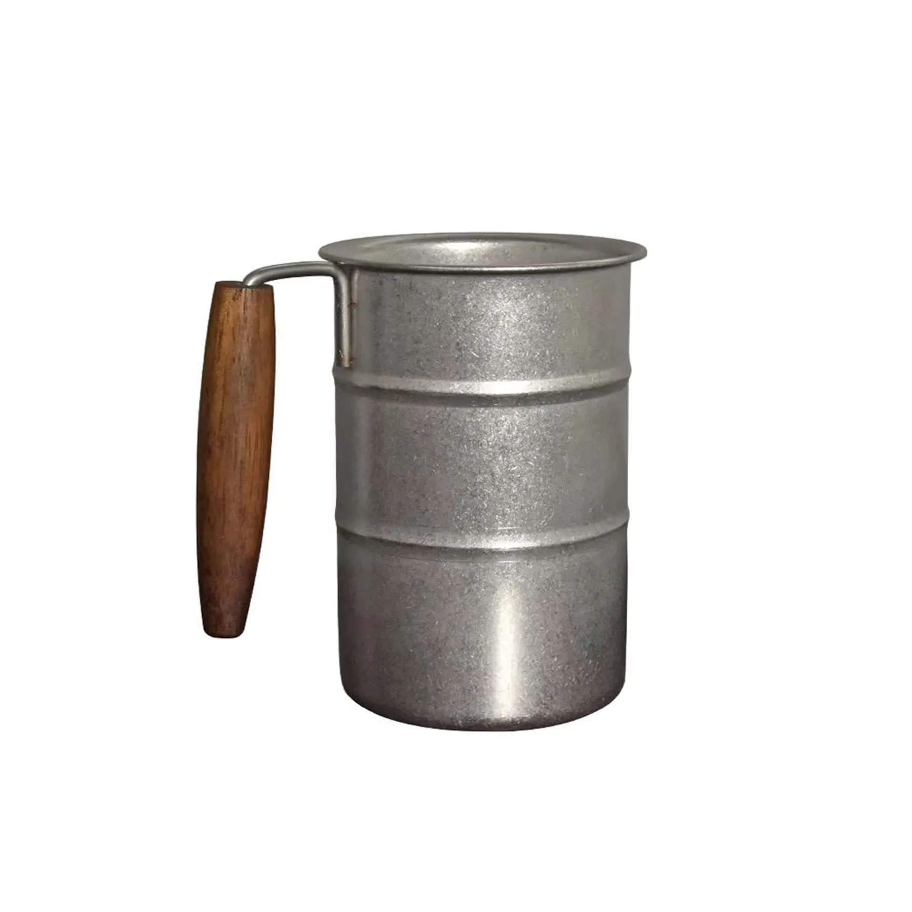 12oz Stainless Steel Mug With Wooden Handle For Camping - Image 3