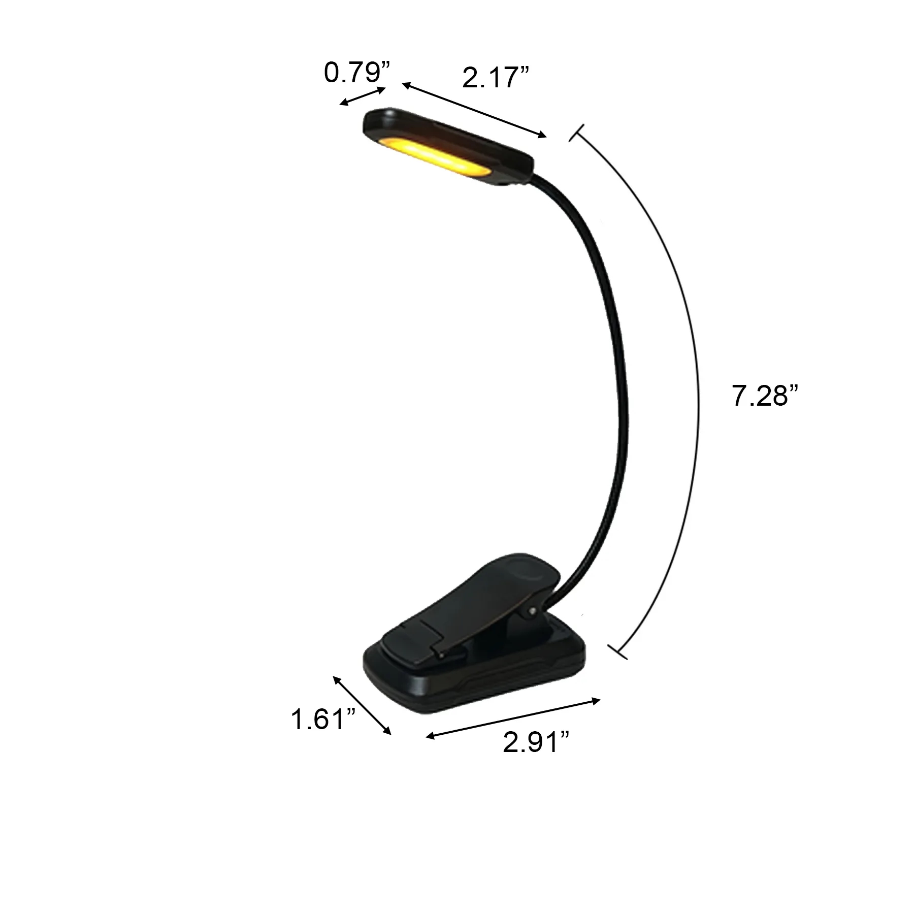Rechargeable Gooseneck Book Light With Three Modes - Image 2
